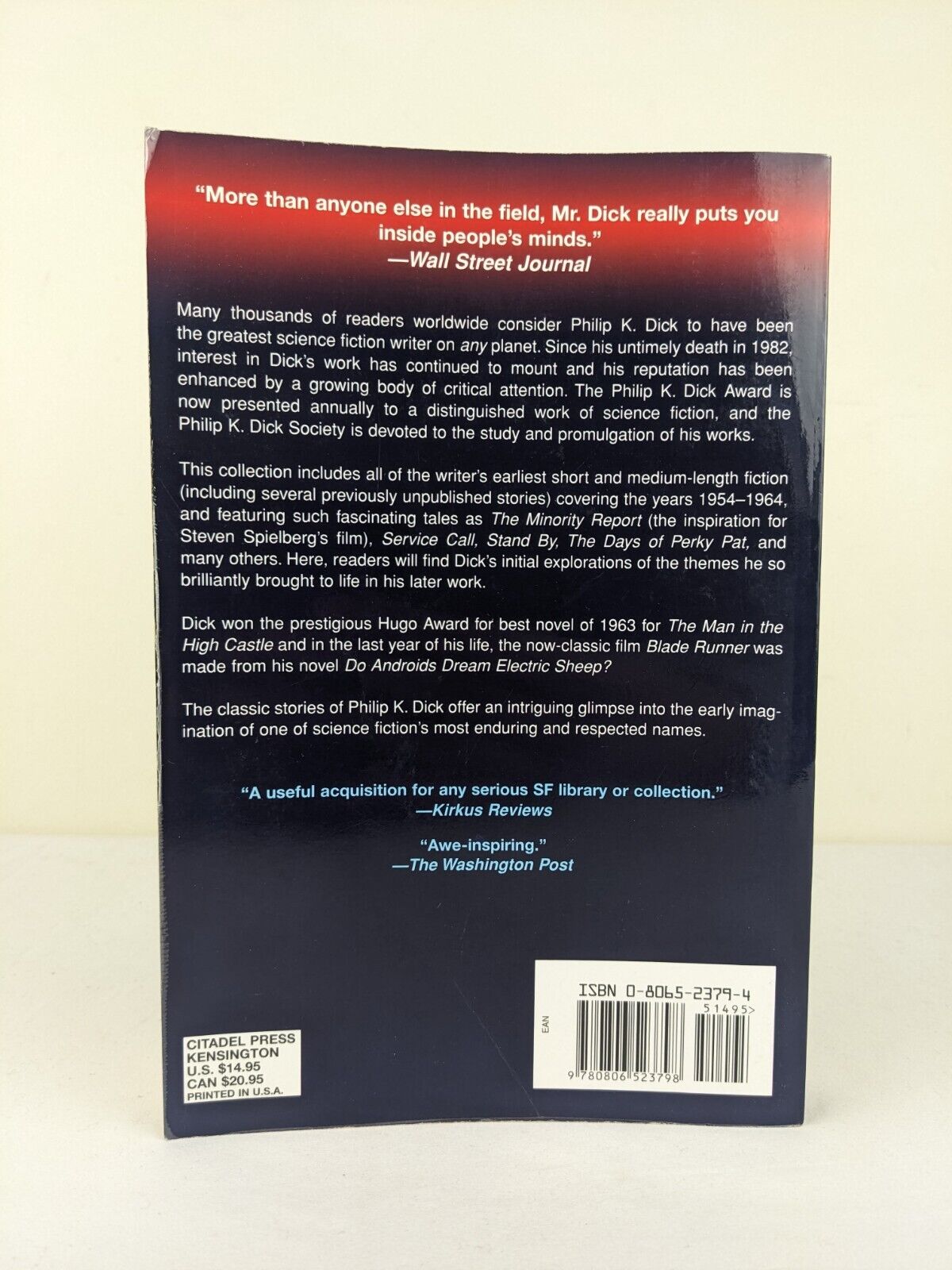 The minority report and other classic stories by Philip K. Dick 2002