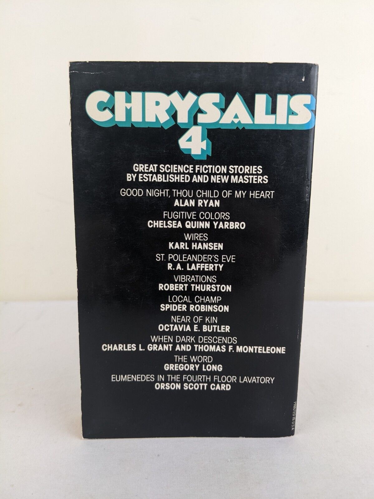 Chrysalis 4 edited by Roy Torgeson 1979 Zebra books