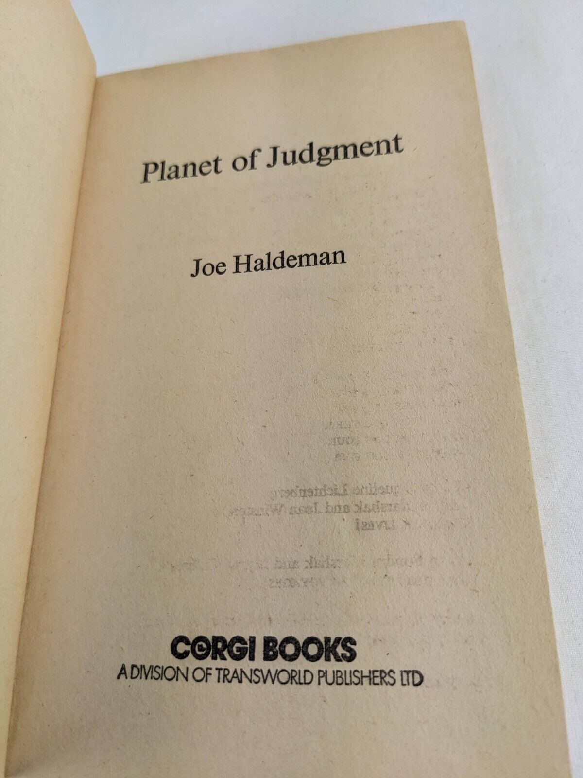 Planet judgement by Joe Haldeman 1977 Startrek corgi book