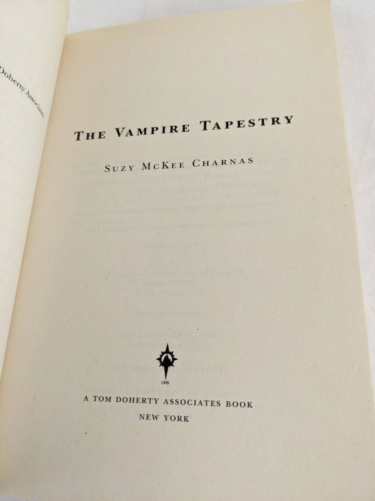 The vampire Tapestry by Suzy McKee Charnas 2008 Vampire Horror