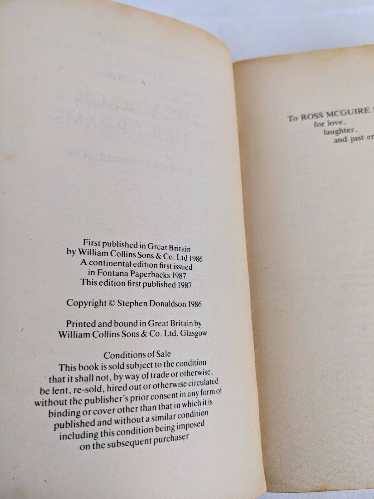 Mordant's Need Books 1 & 2 by Stephen Donaldson 1987 Her Dreams / Rides through