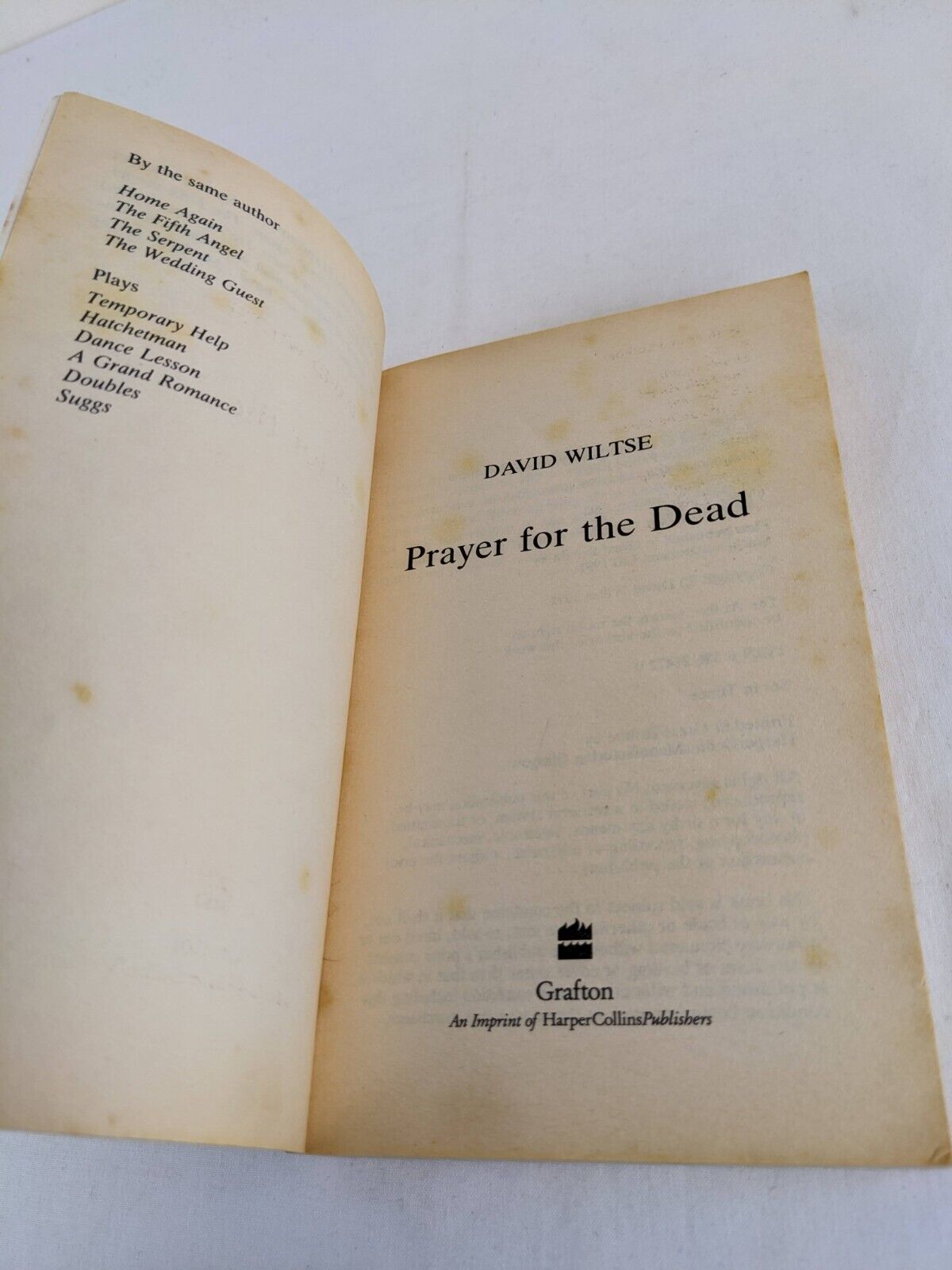 Prayer for the dead by David Wiltse 1992