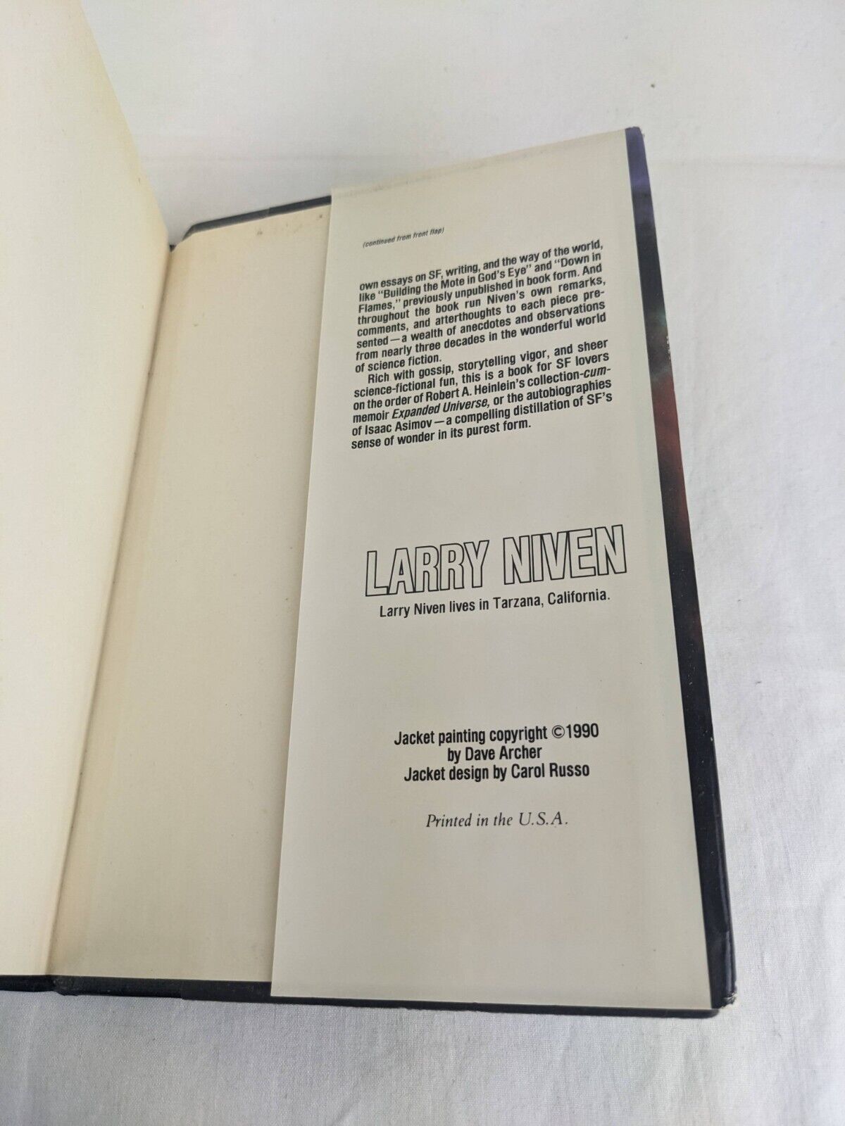 N-Space by Larry Niven 1990 Hardcover Science Fiction Short Stories