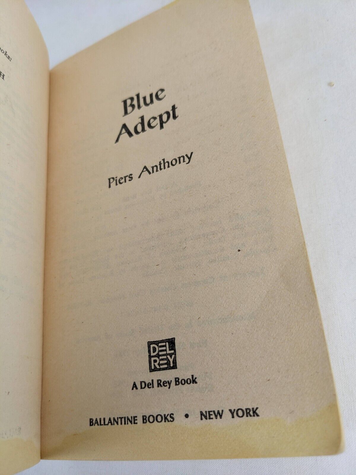 Apprentice Adept x 5 by Piers Anthony 1983 Split, Blue, Juxtaposition etc