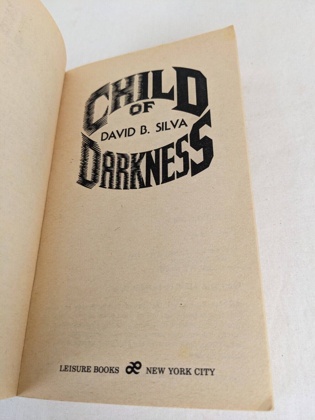 Child of Darkness by David B. Silva 1986