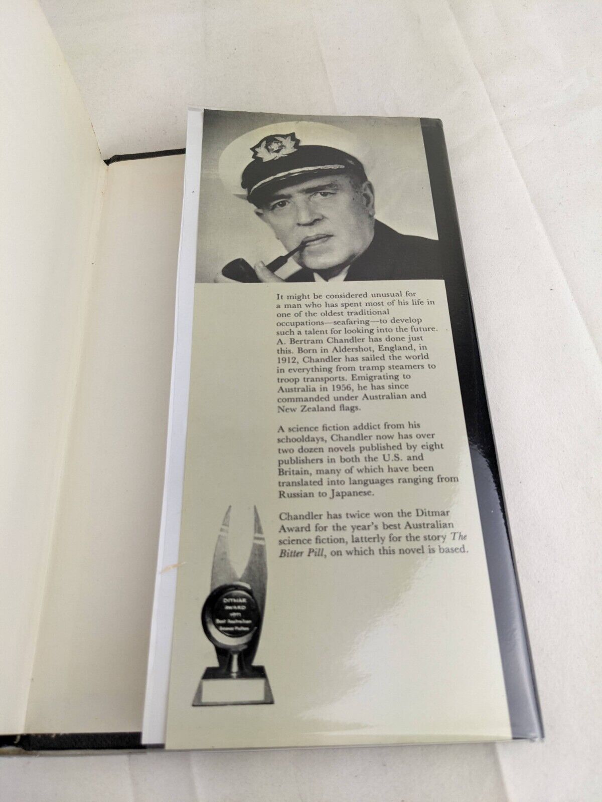 The bitter pill by A Bertram Chandler 1974 First Edition Hardcover Signed