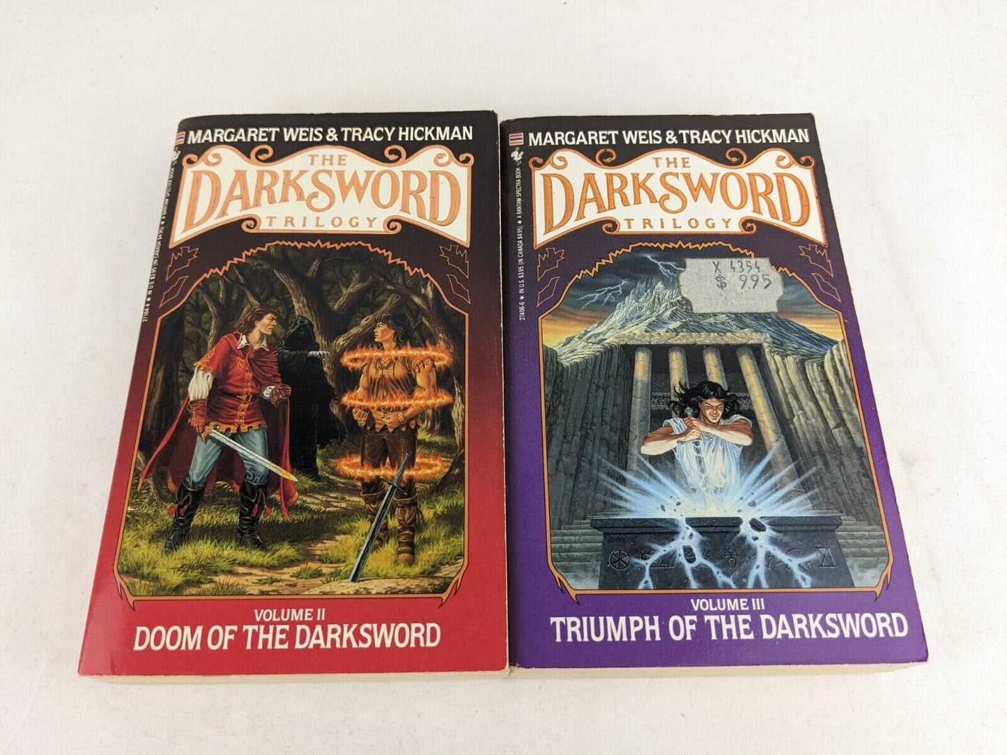 The Darksword books 2 & 3 by Margaret Weis & Tracy Hickman 1988