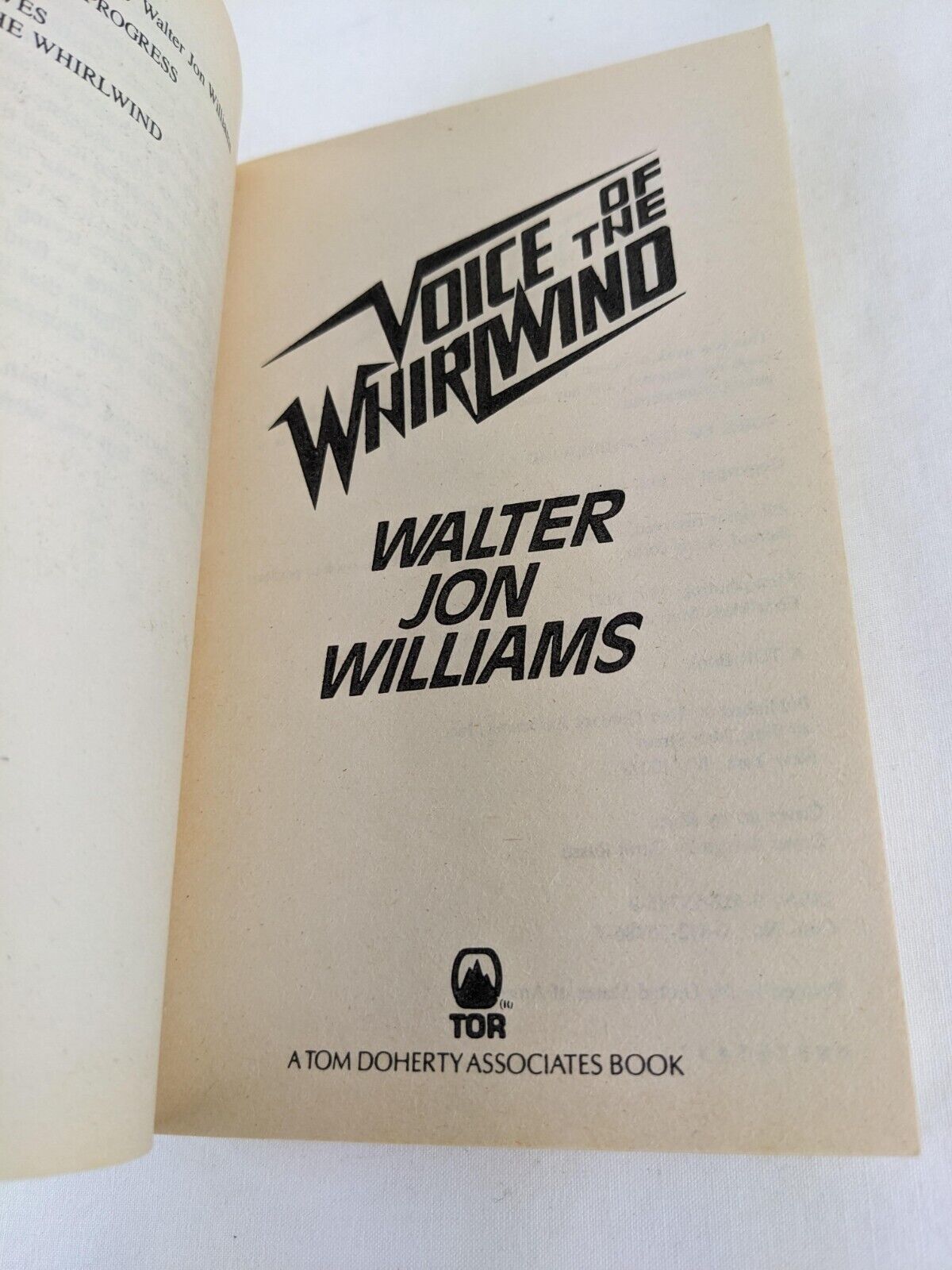 Hardwired & Voice of the whirlwind by Walter Jon Williams 1987