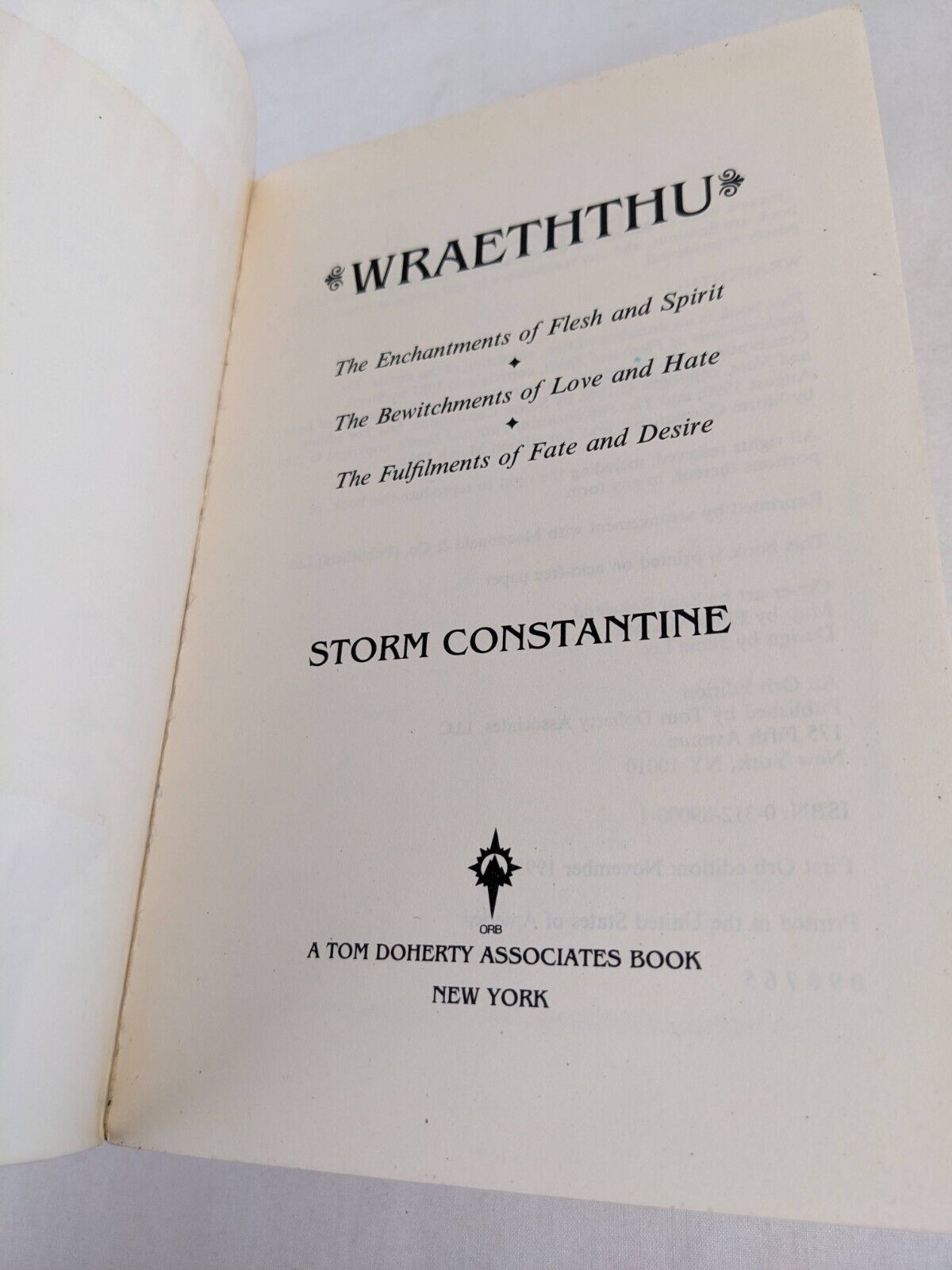 Wraeththu omnibus by Storm Constantine 1993