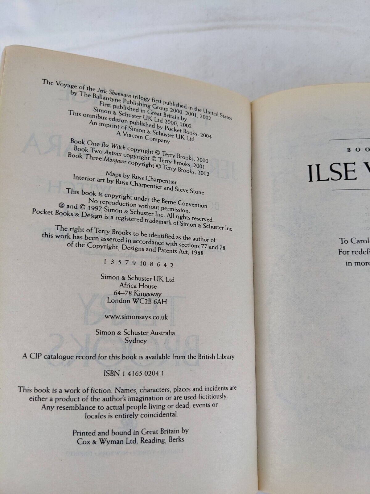 Voyage of the Jerle Shannara Trilogy by Terry Brooks three volumes in one 2004