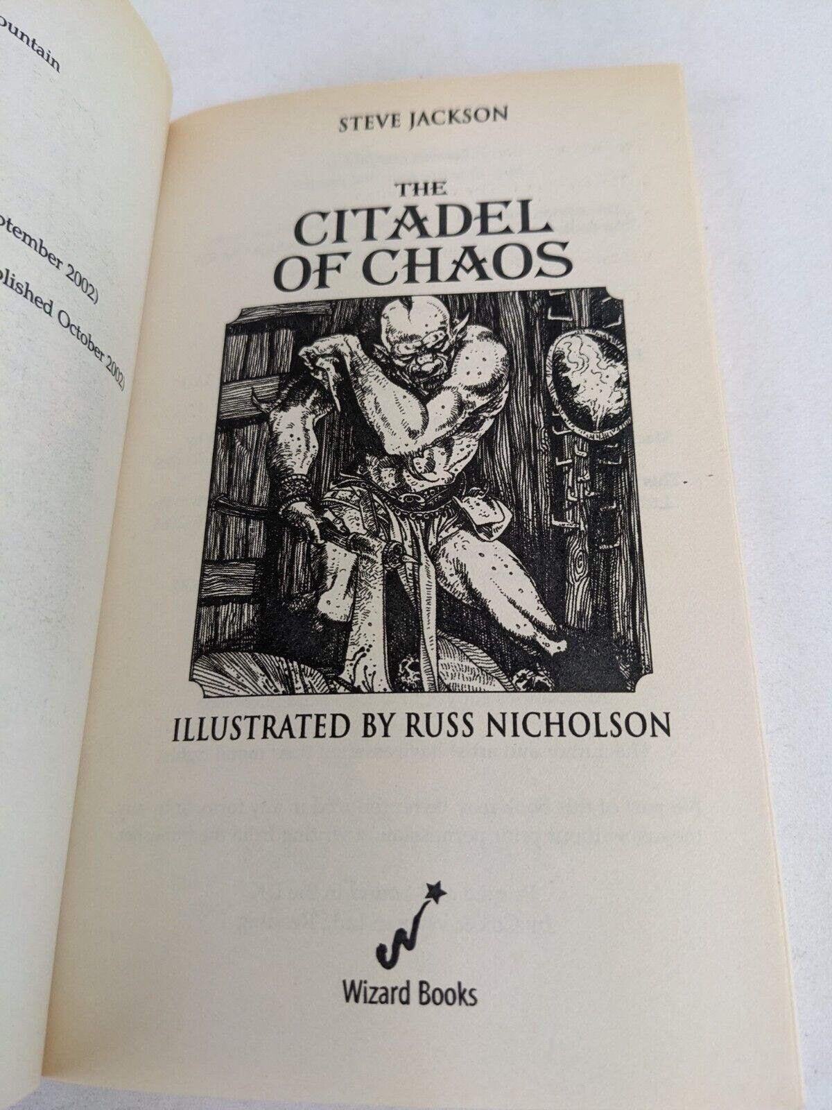 Citadel of chaos by Steve Jackson 2002 Special Limited Edition Fighting Fantasy