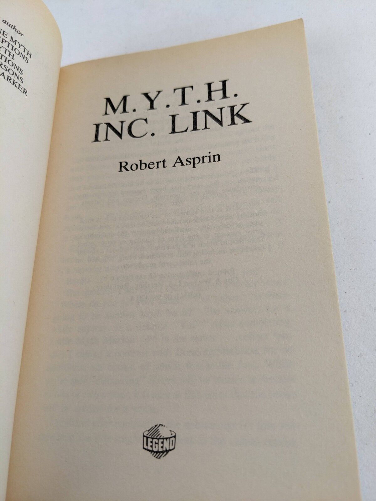 Myth adventures x 6 & Phule's company & cash war by Robert Asprin 1991