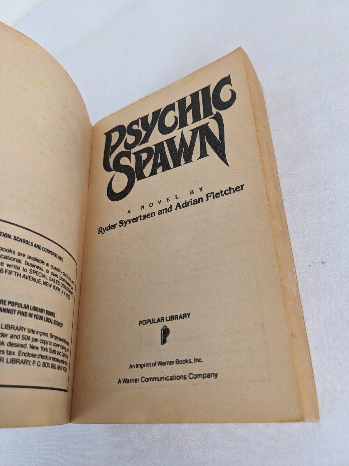 Psychic Spawn by Ryder Syvertsen & Adrian Fletcher 1987