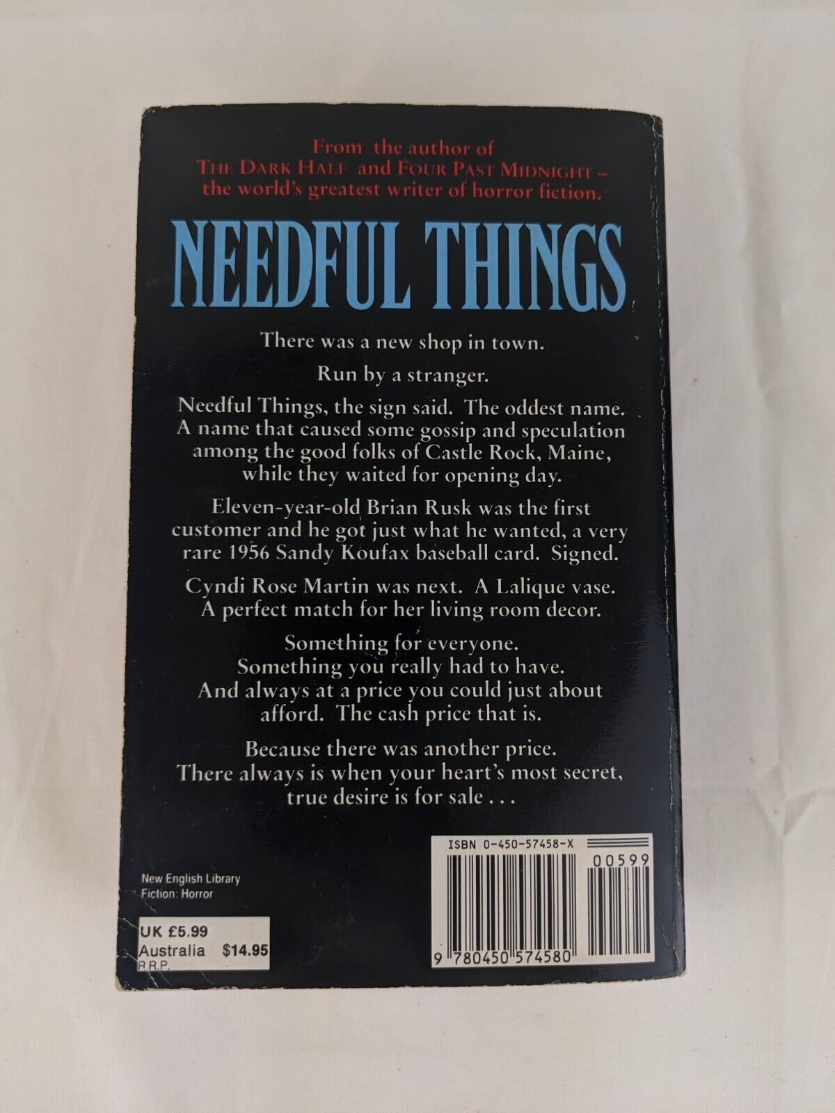 Needful Things by Stephen King (Paperback, 1992)