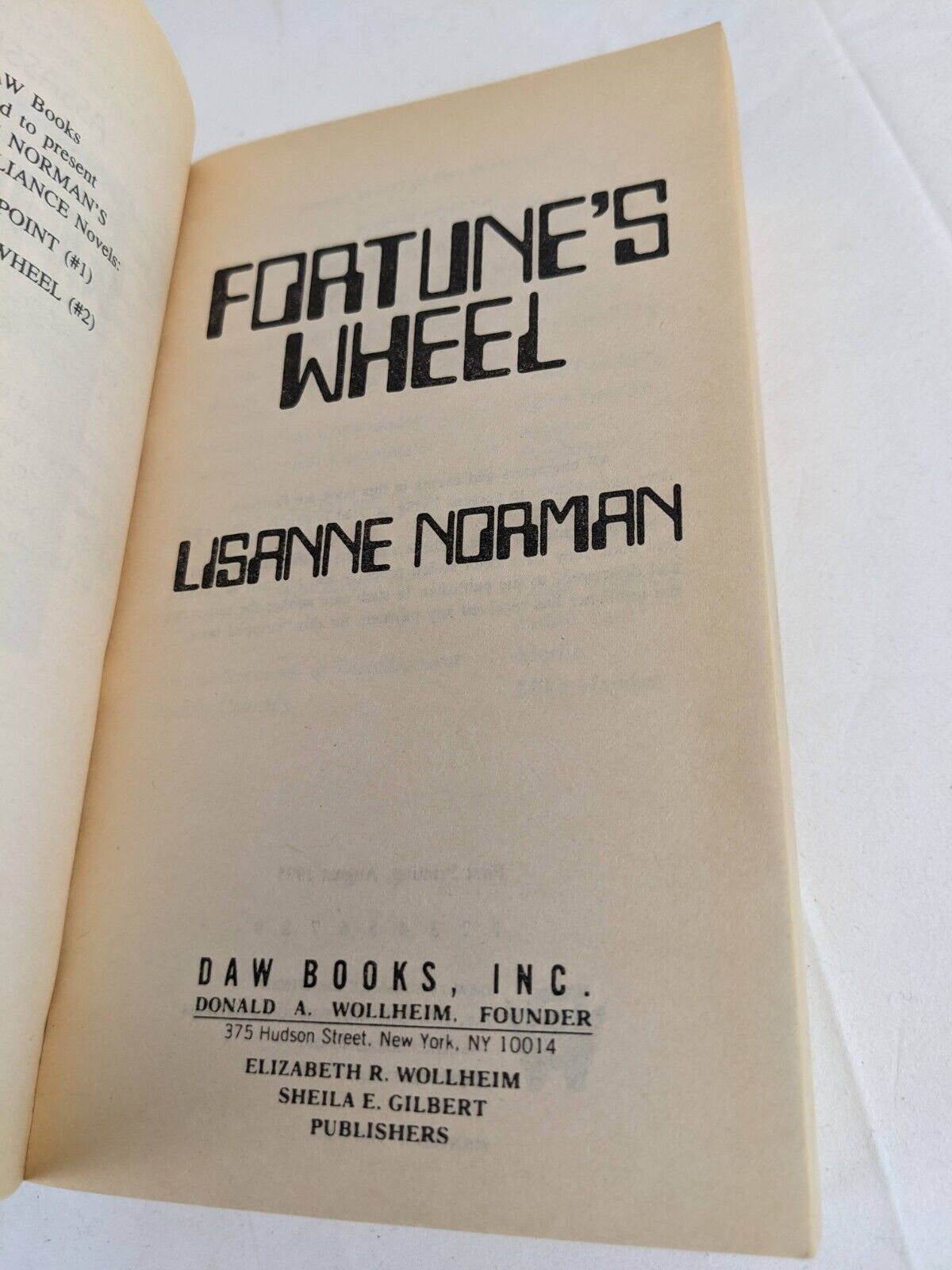 Sholan Alliance Series x 3 by Lisanne Norman 1995 Fortune's wheel, razors edge,