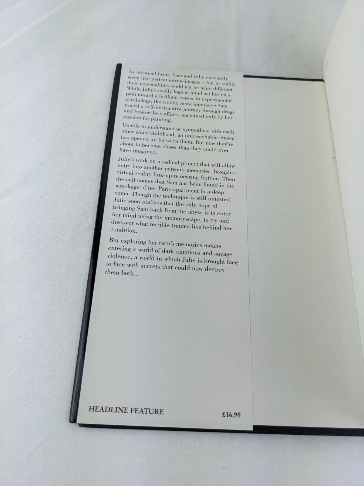 Mirage by F. Paul Wilson & Matthew J. Costello 1996 Hardcover Sci-fi Thriller