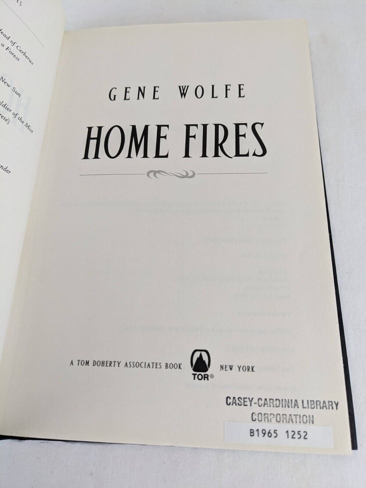 Home Fires by Gene Wolfe Hardcover First Edition 2011