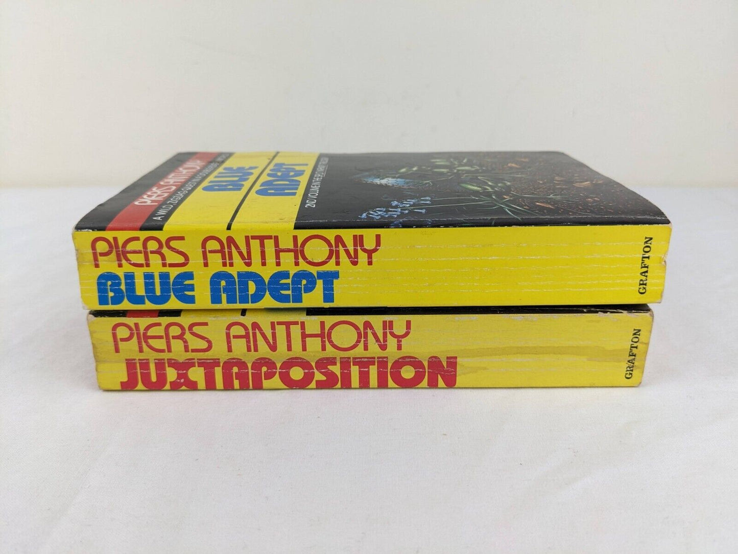 Blue Adept & Juxtaposition by Piers Anthony 1989 Split Infinity