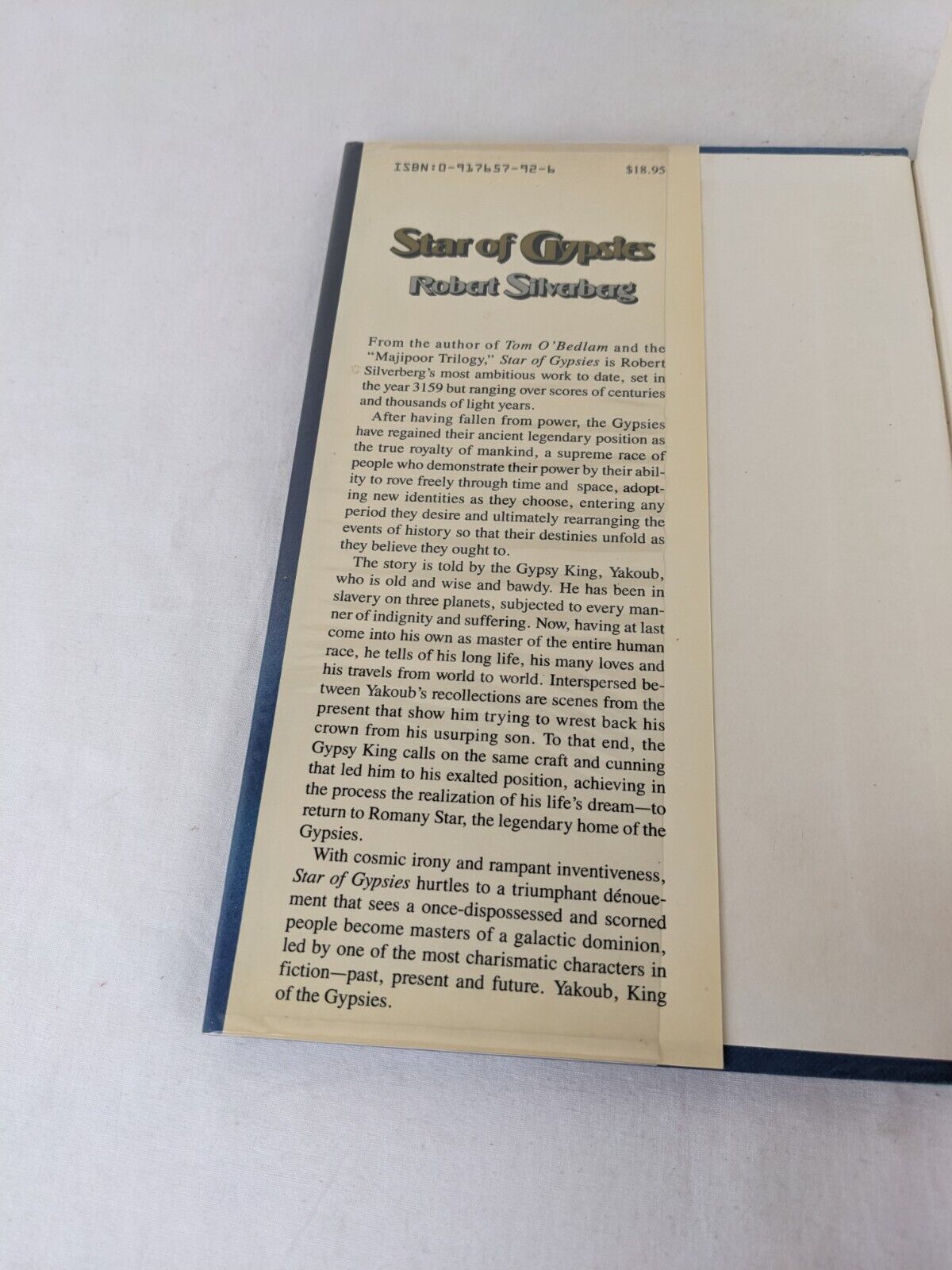 Star of Gypsies by Robert Silverberg 1986 Hardcover US First Edition