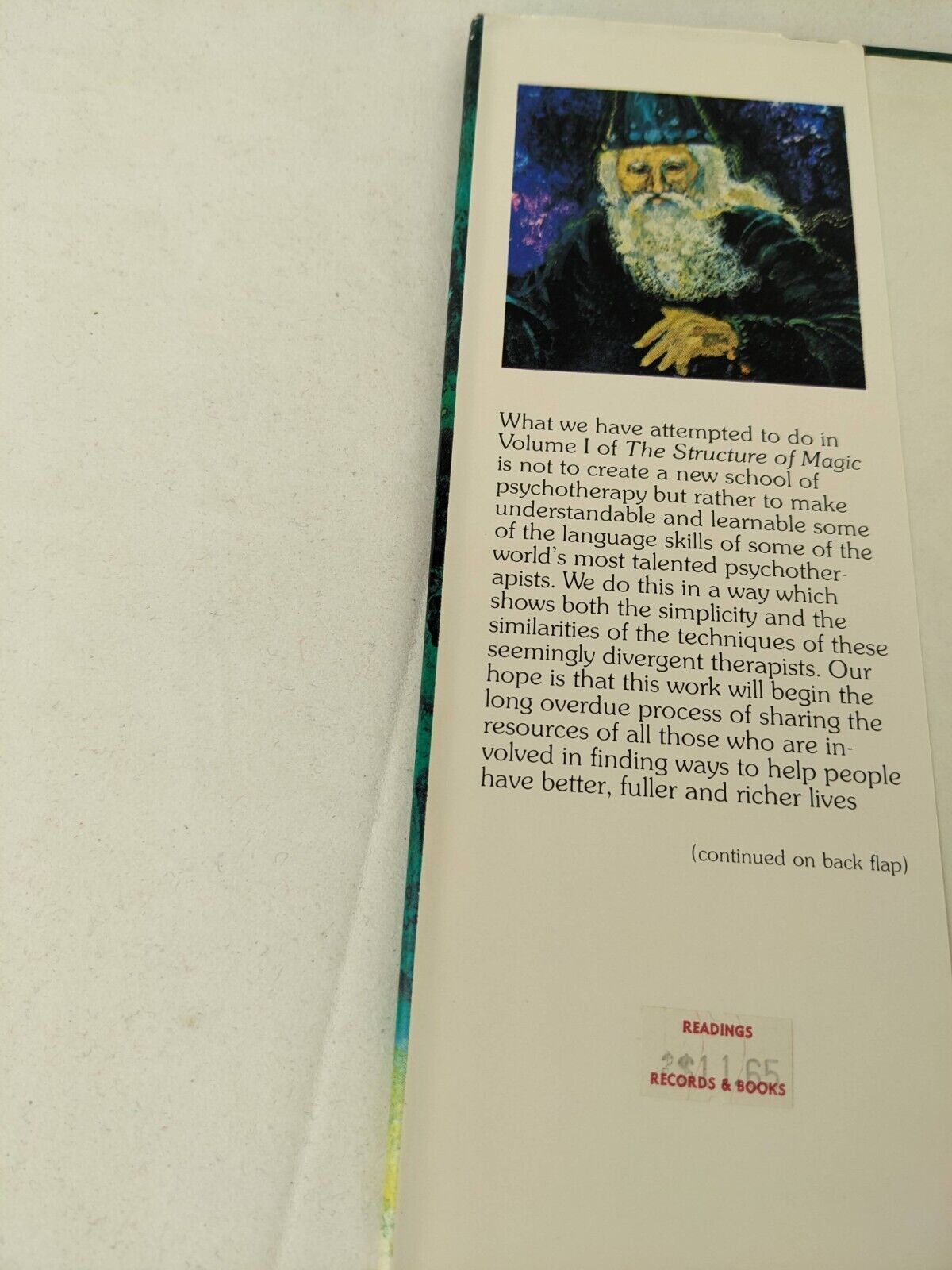 Structure of Magic I: Book about Language and Therapy Richard Bandler 1975 HC