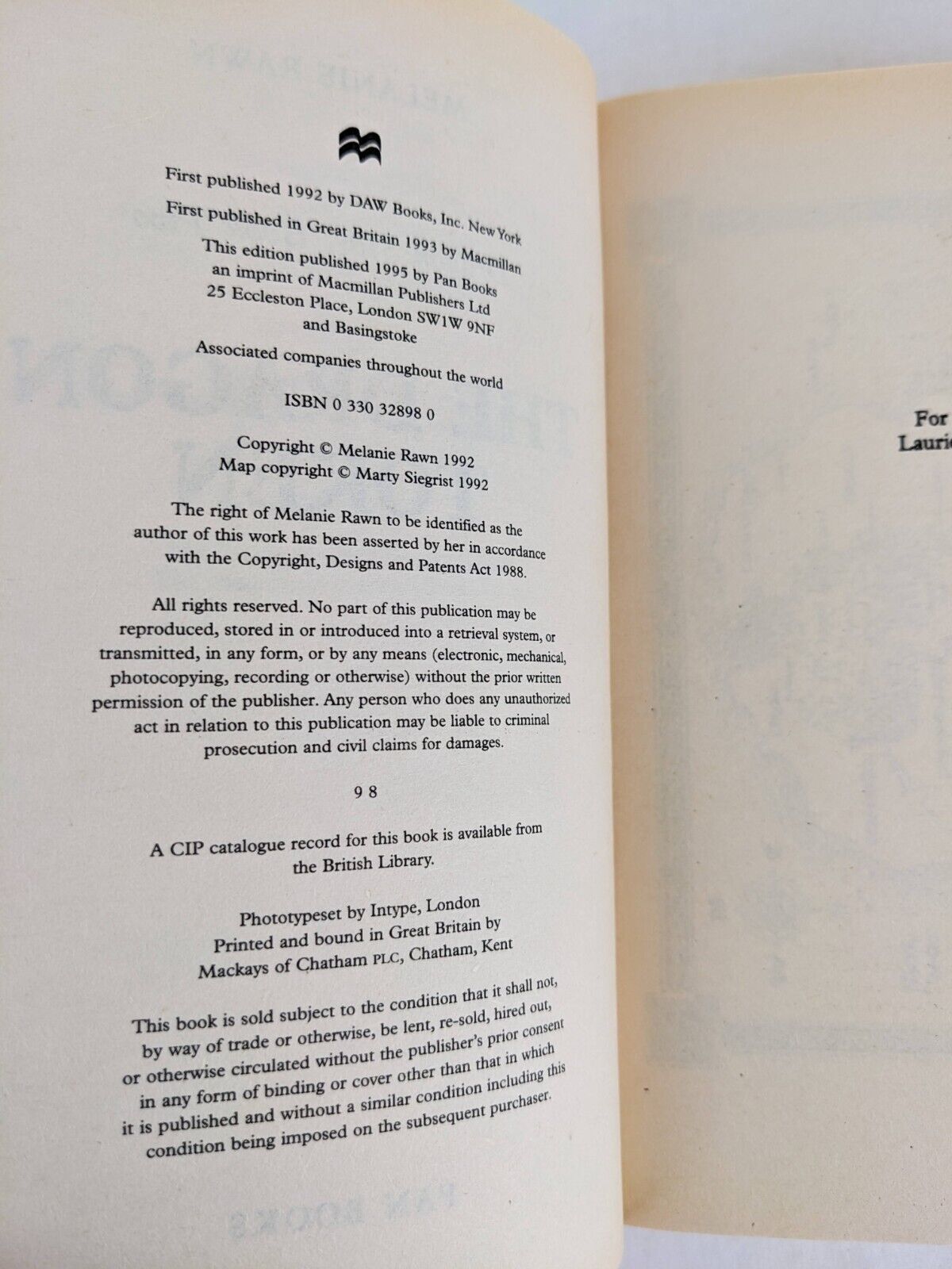 The Dragon Token by Melanie Rawn 1995 - Dragon star