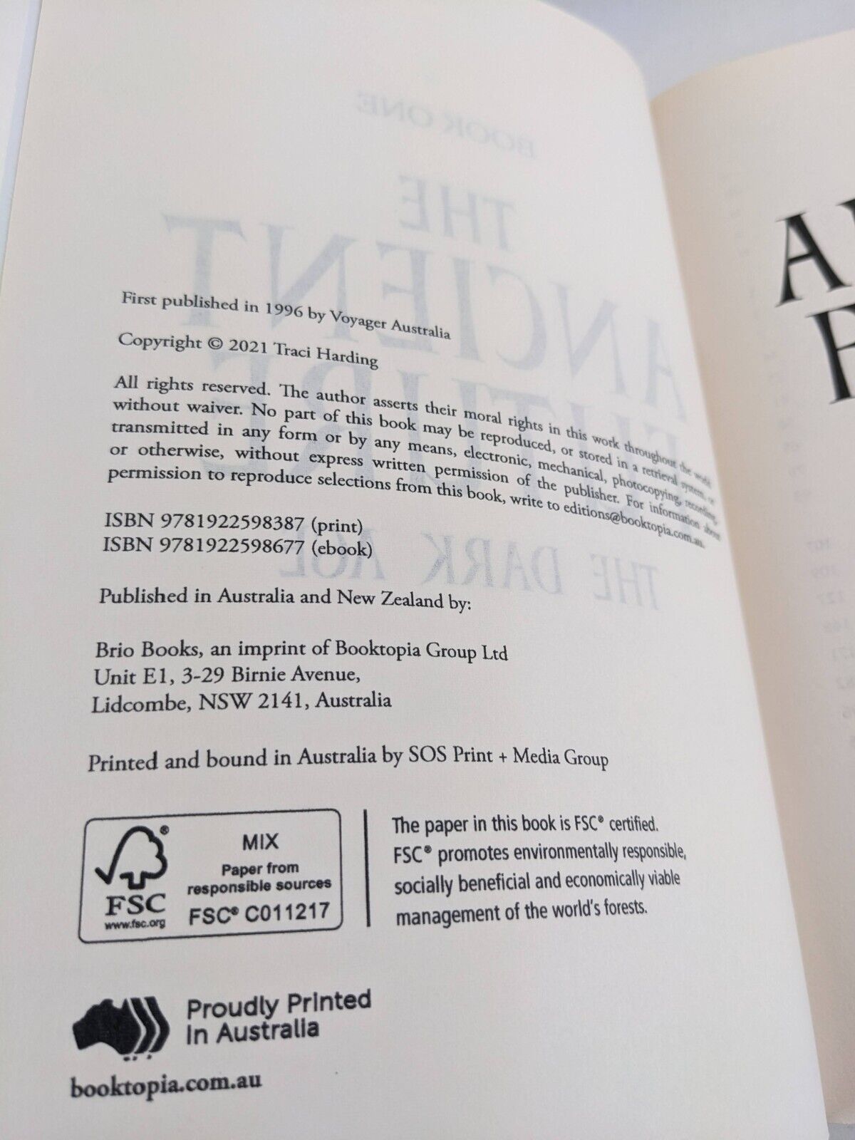 The Ancient Future Series by Traci Harding 2021 25th Anniversary edition