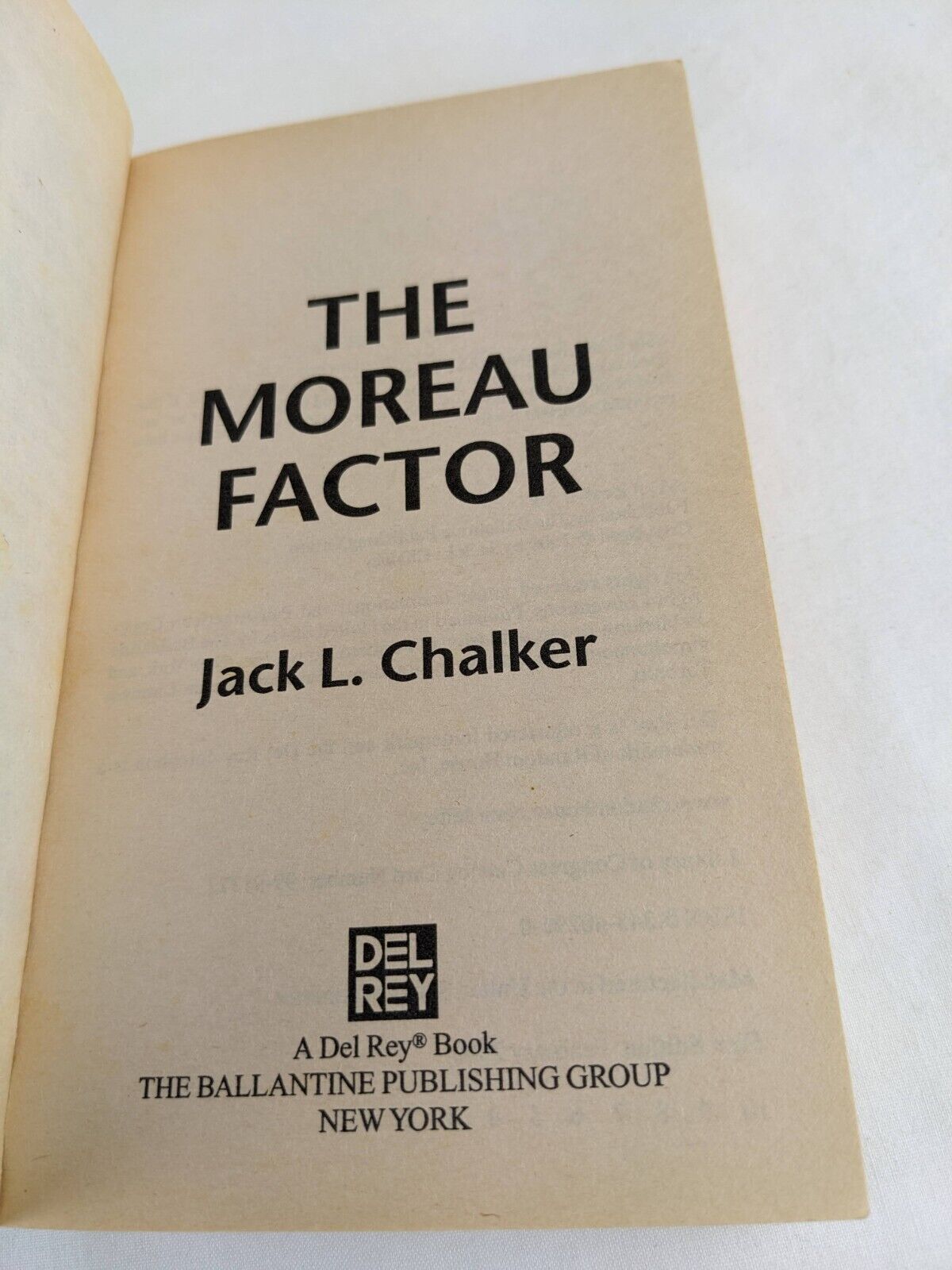 The Moreau factor by Jack L. Chalker 2000