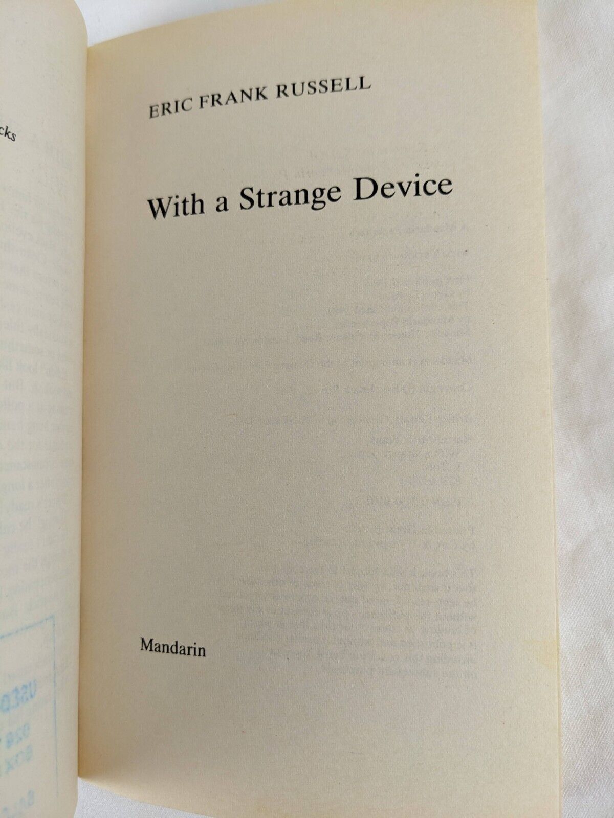 4x Eric Frank Russell Strange device, Deep space, Dreaming earth, Without number