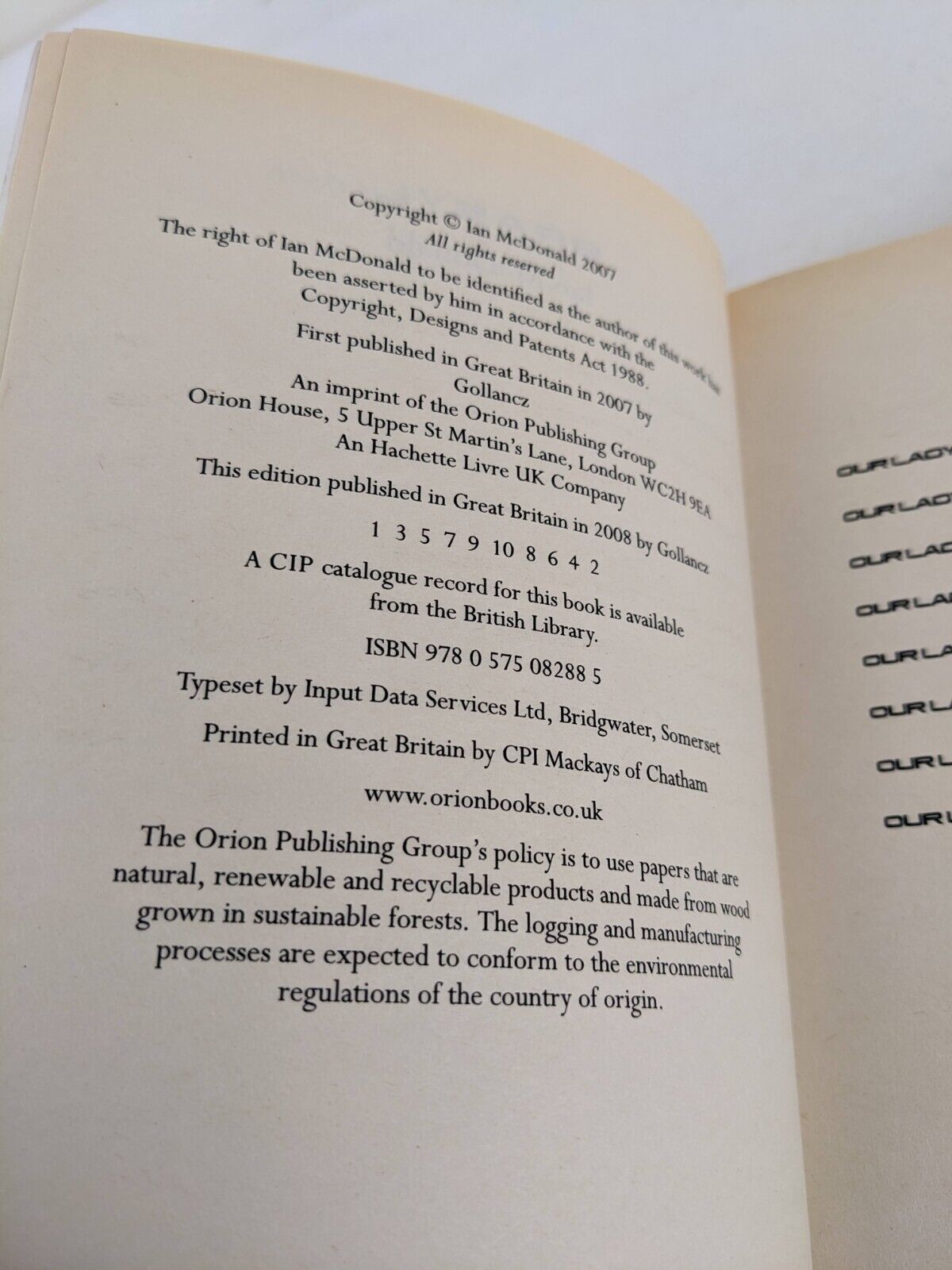 Brasyl by Ian McDonald (Paperback, 2008)