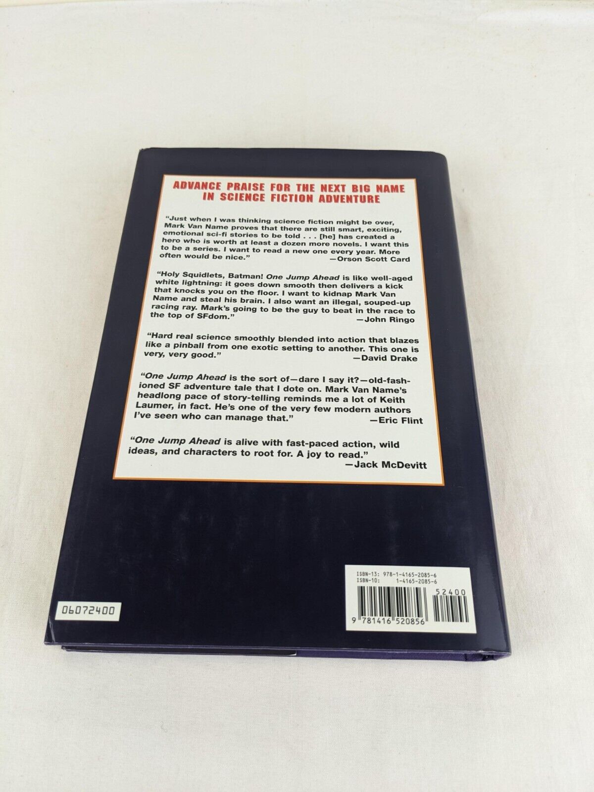 One jump ahead by Mark L. Van Name First Edition 2007 Hardcover Baen