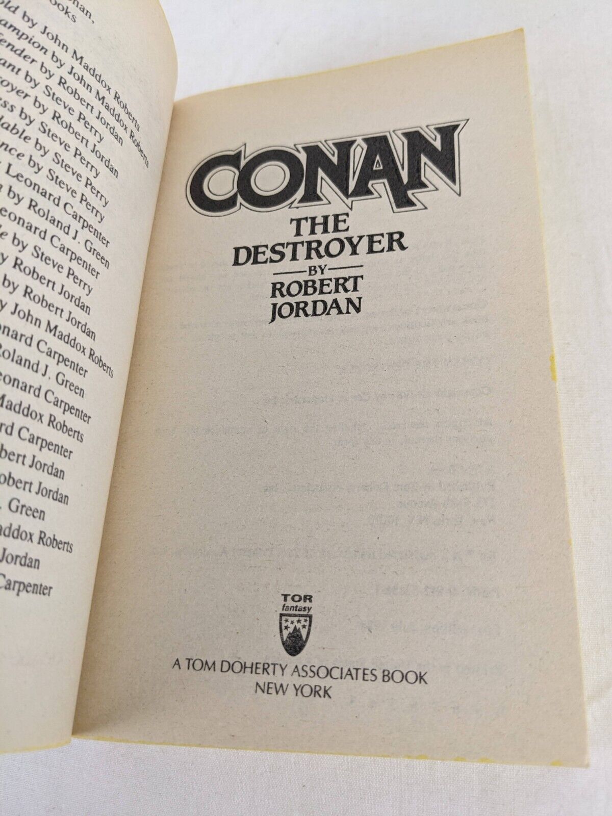 Conan: The destroyer by Robert Jordan 1984