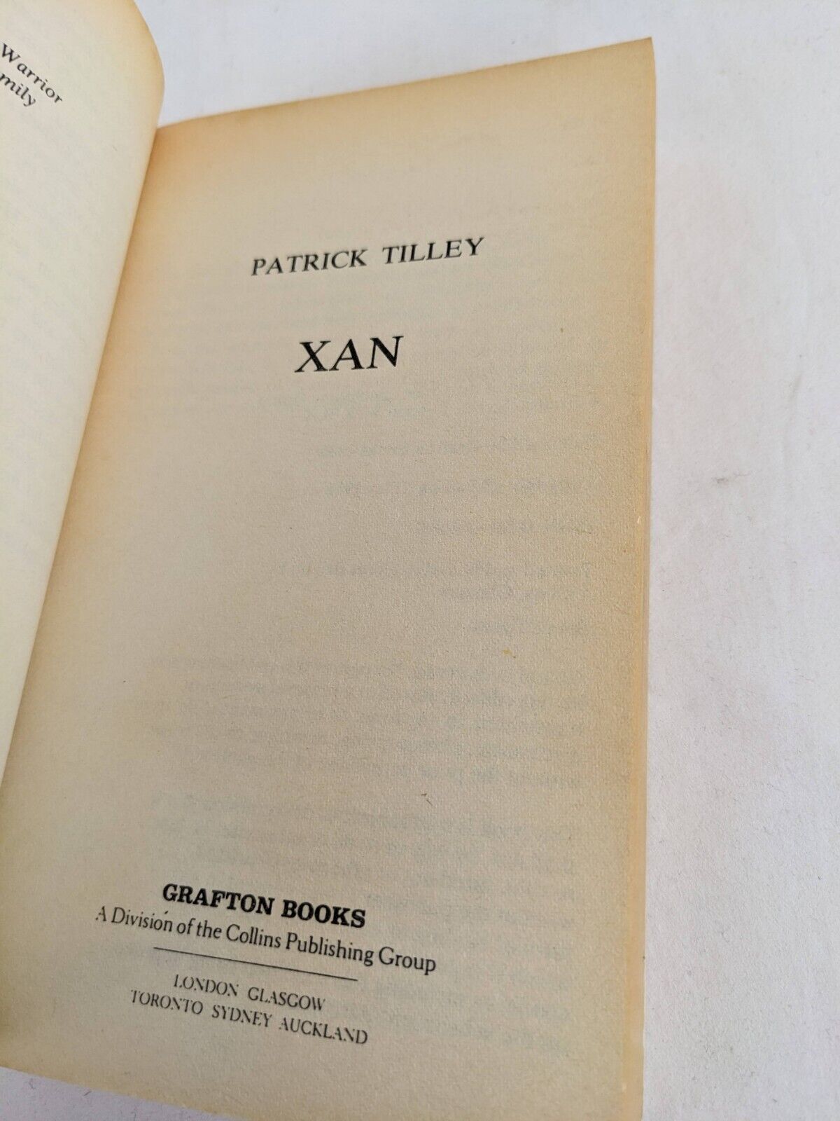 Xan by Patrick Tilley 1986 Horror / science fiction