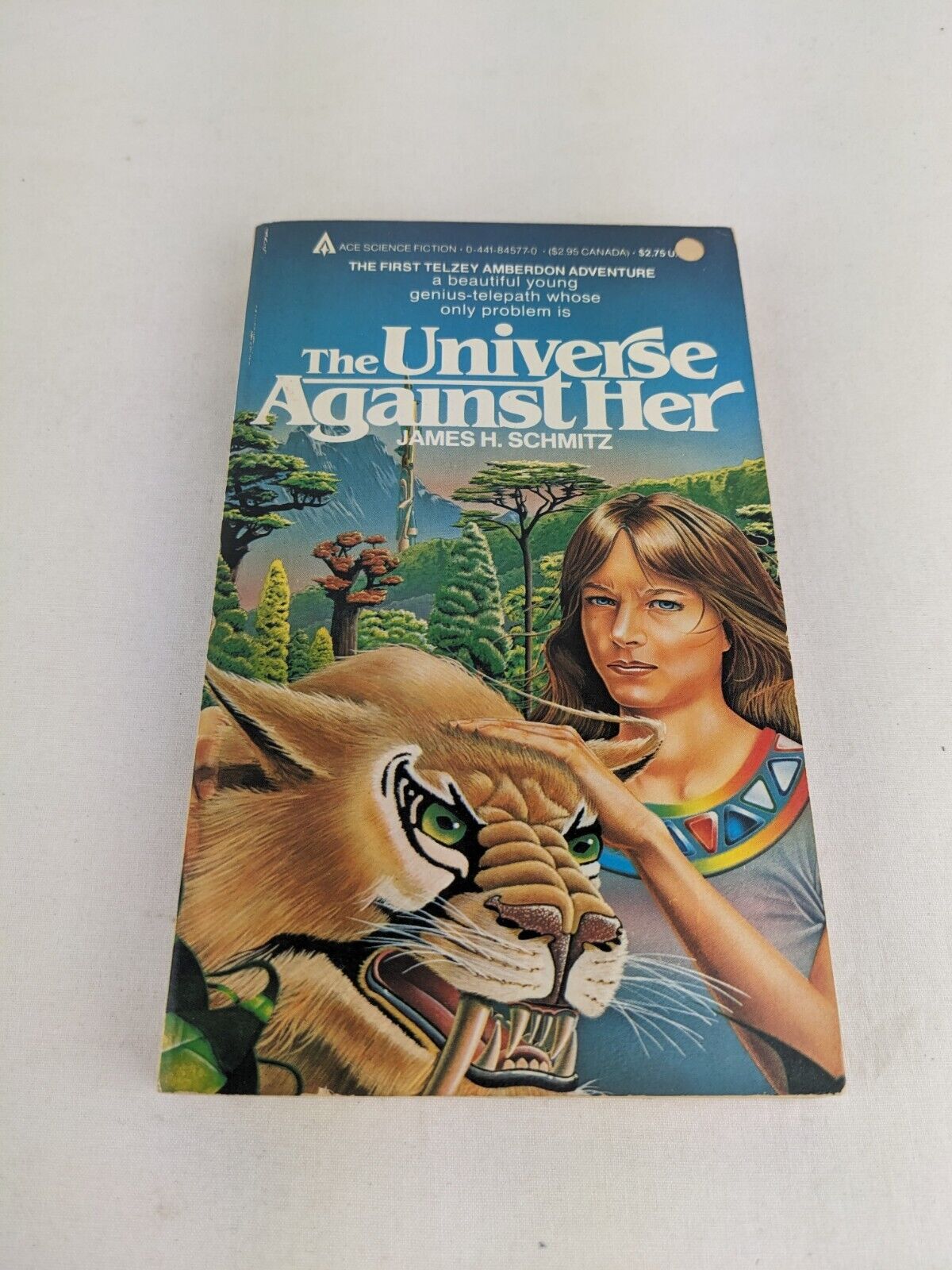 The universe against her by James H. Schmitz 1984 Telzey and Trigger