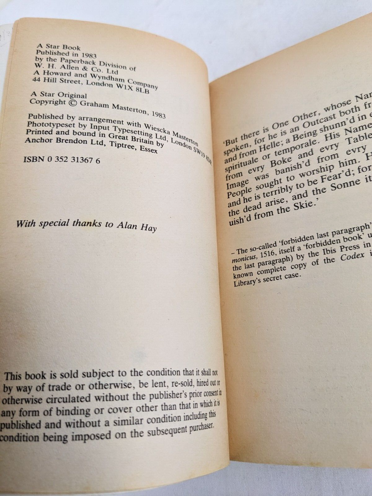 The Pariah by Graham Masterton 1983