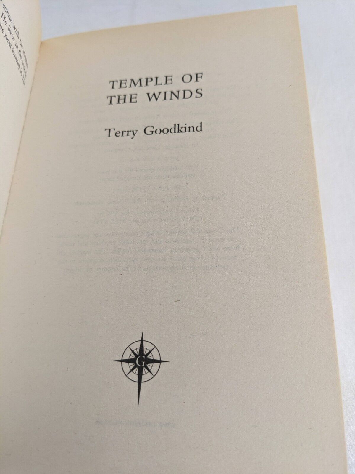 Sword of truth by Terry Goodkind 2008 Winds, Fire, Faith