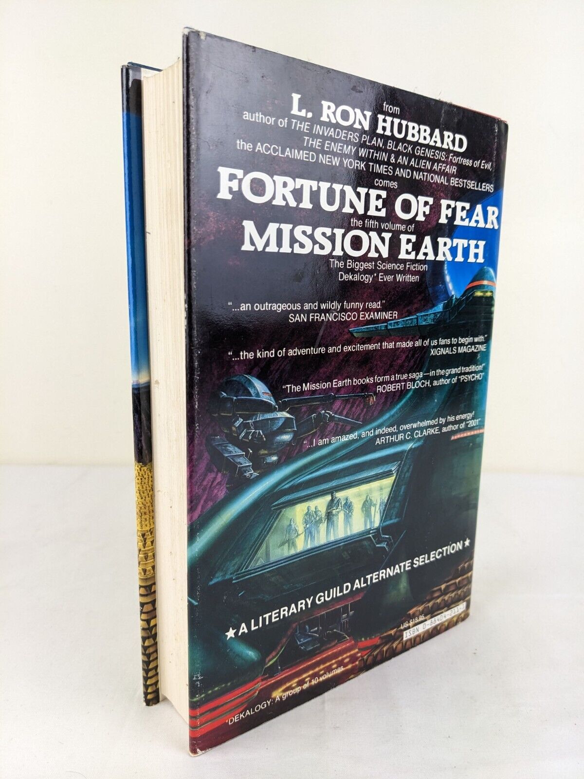 Mission Earth: Fortune of Fear by L. Ron Hubbard hardcover 1986