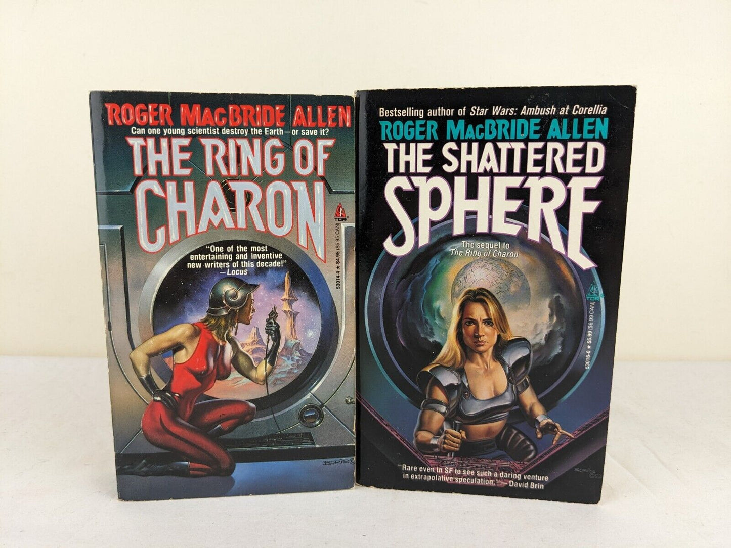 Ring of Charon & Shattered Sphere by Roger Macbride Allen 1990