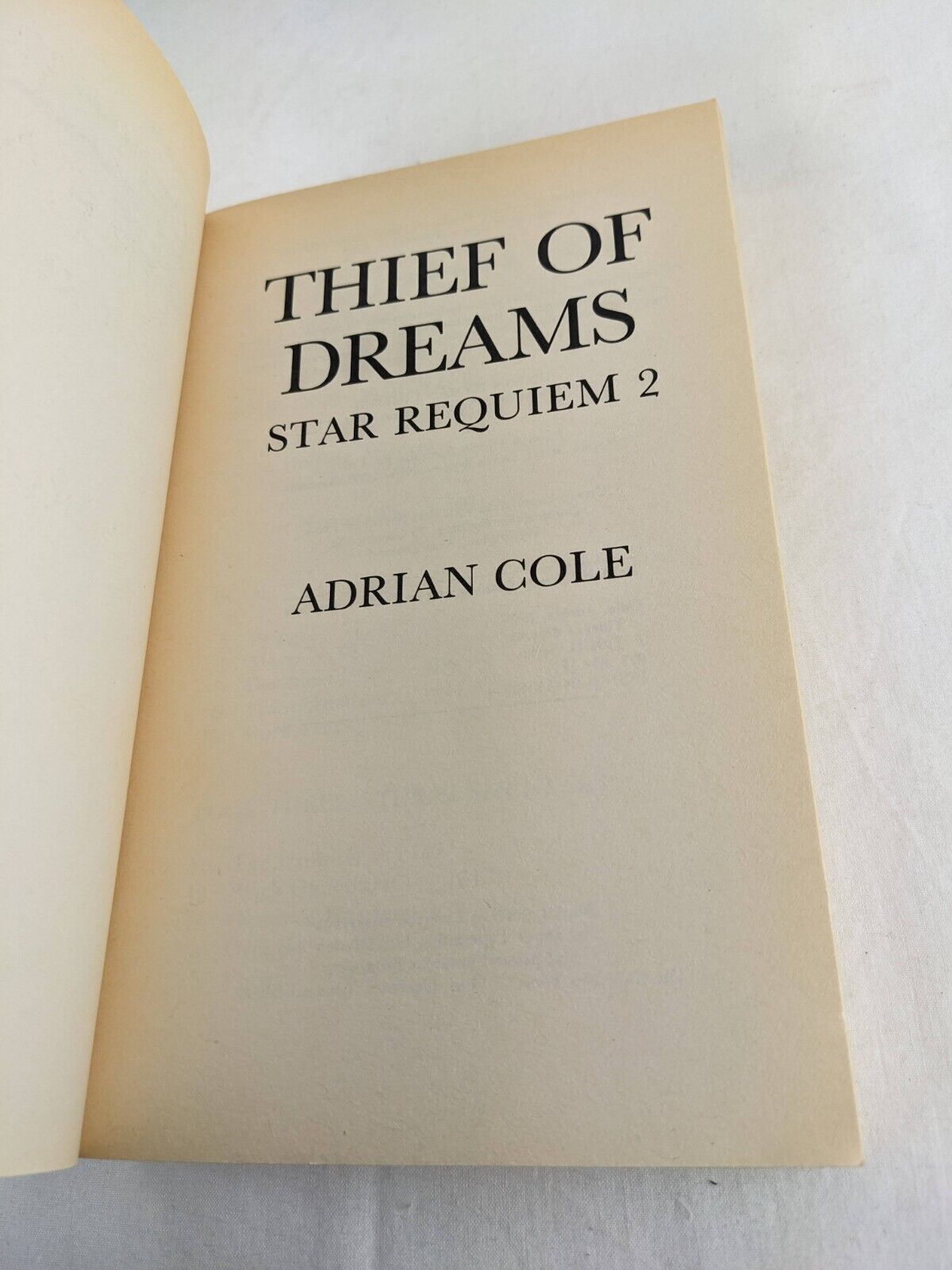 Star Requiem series complete by Adrian Cole -Storms, dreams, heaven, worlds 1989