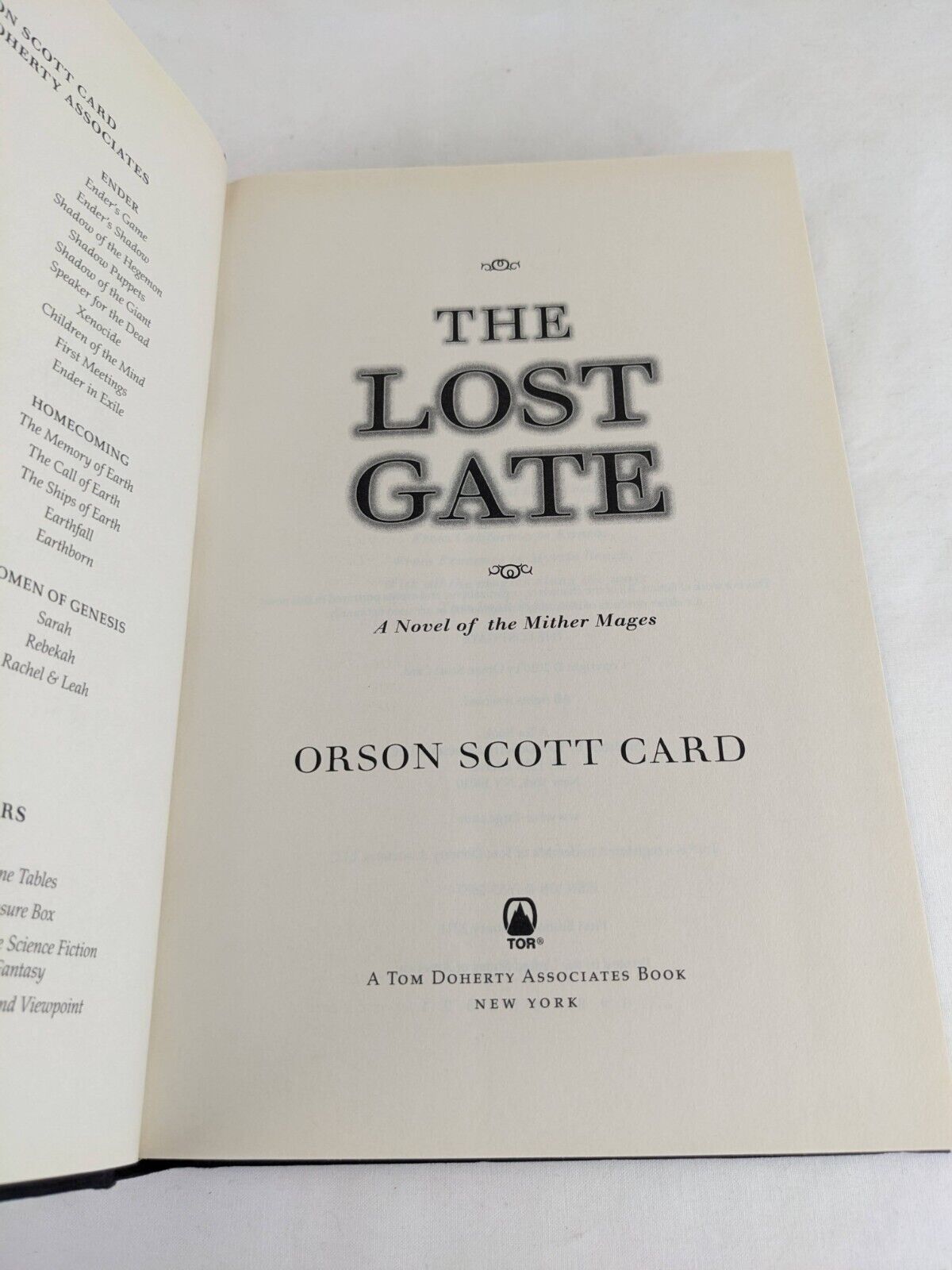 The lost gate by Orson Scott Card 2011 US First Edition Hardcover