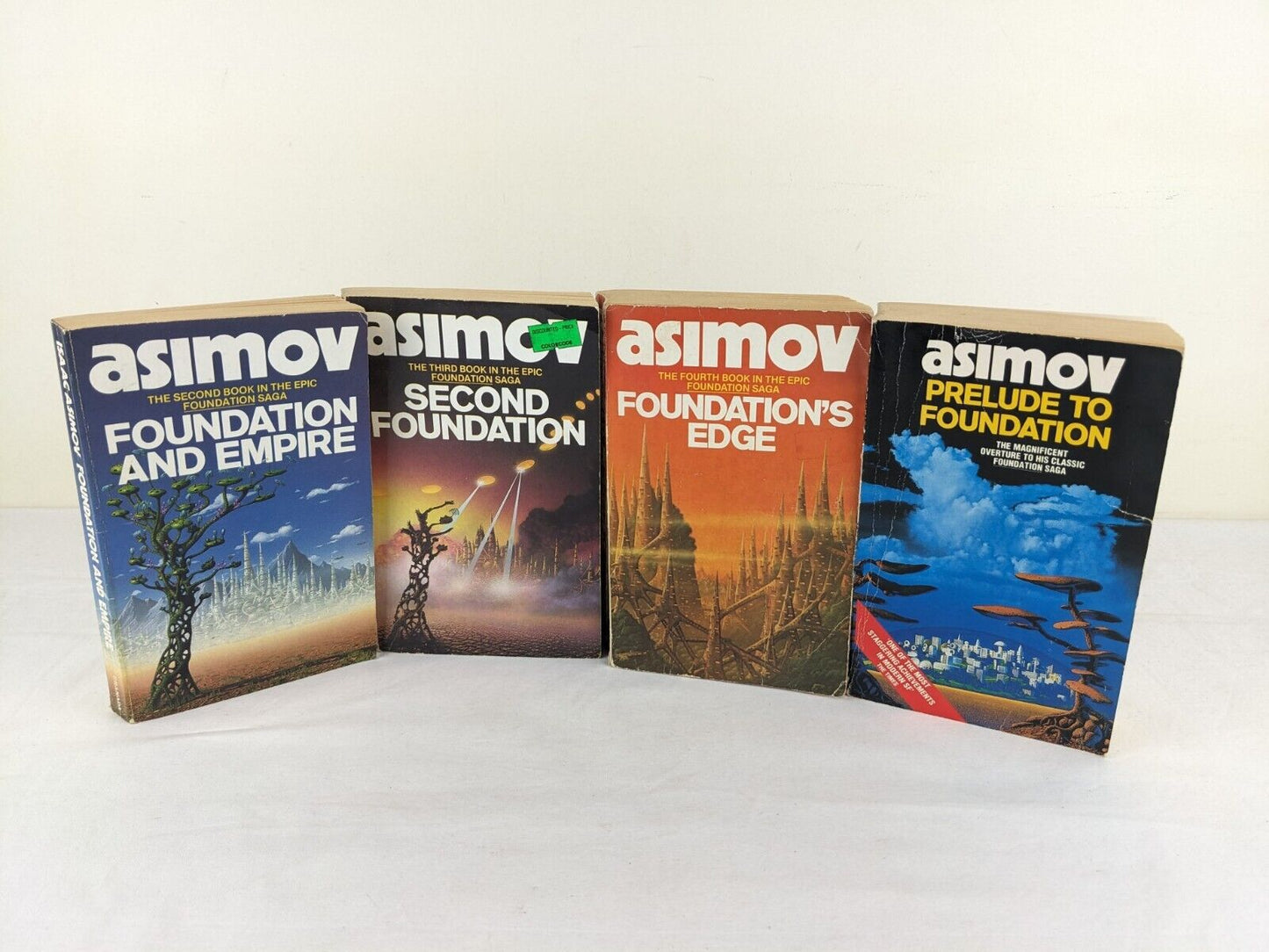 Foundation & Empire, Second, Foundation's Edge & Prelude by Isaac Asimov Grafton