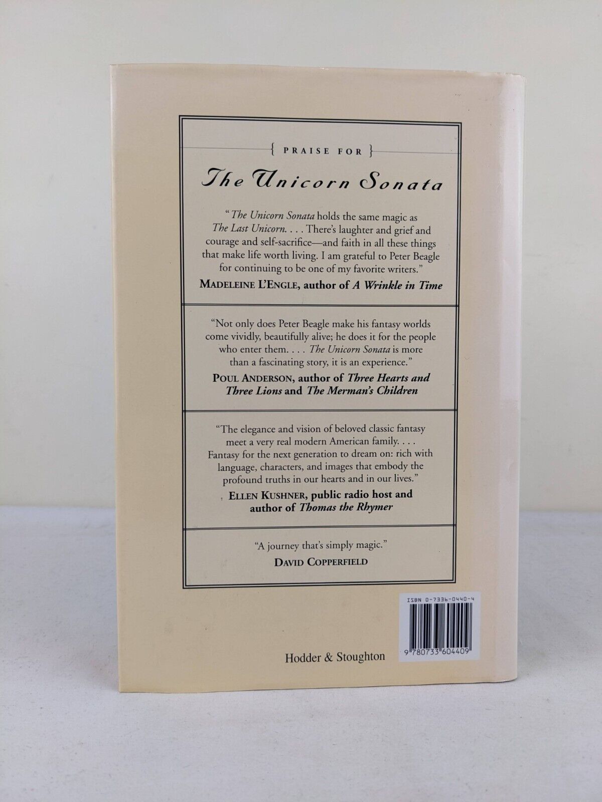 The unicorn Sonata by Peter S. Beagle, Illustrated Hardcover 1996