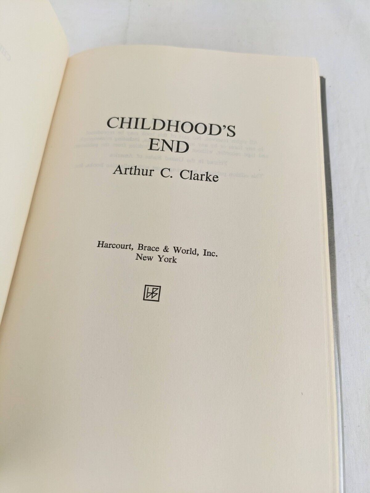 Childhood's End by Arthur C. Clarke 1953 Hardcover BCE