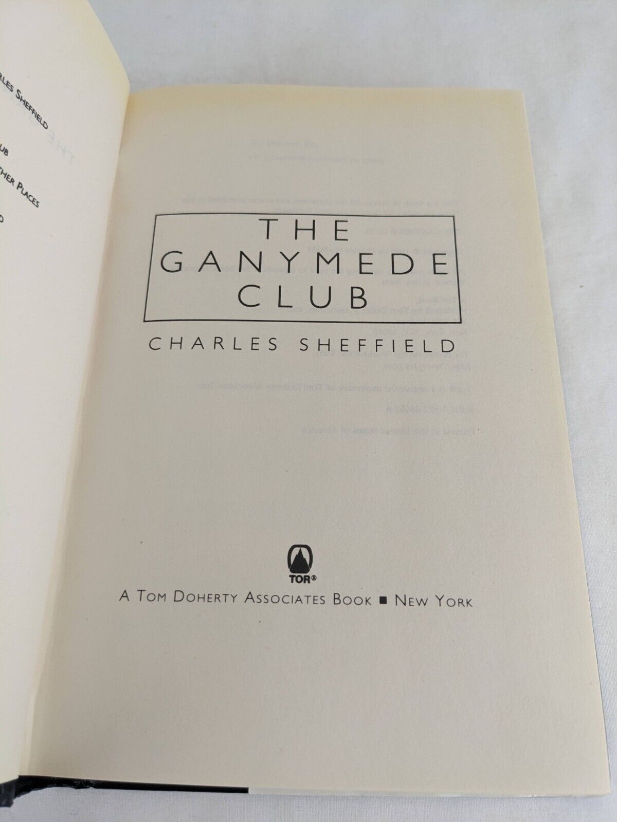 The Ganymede club by Charles Sheffield 1995 Hardcover