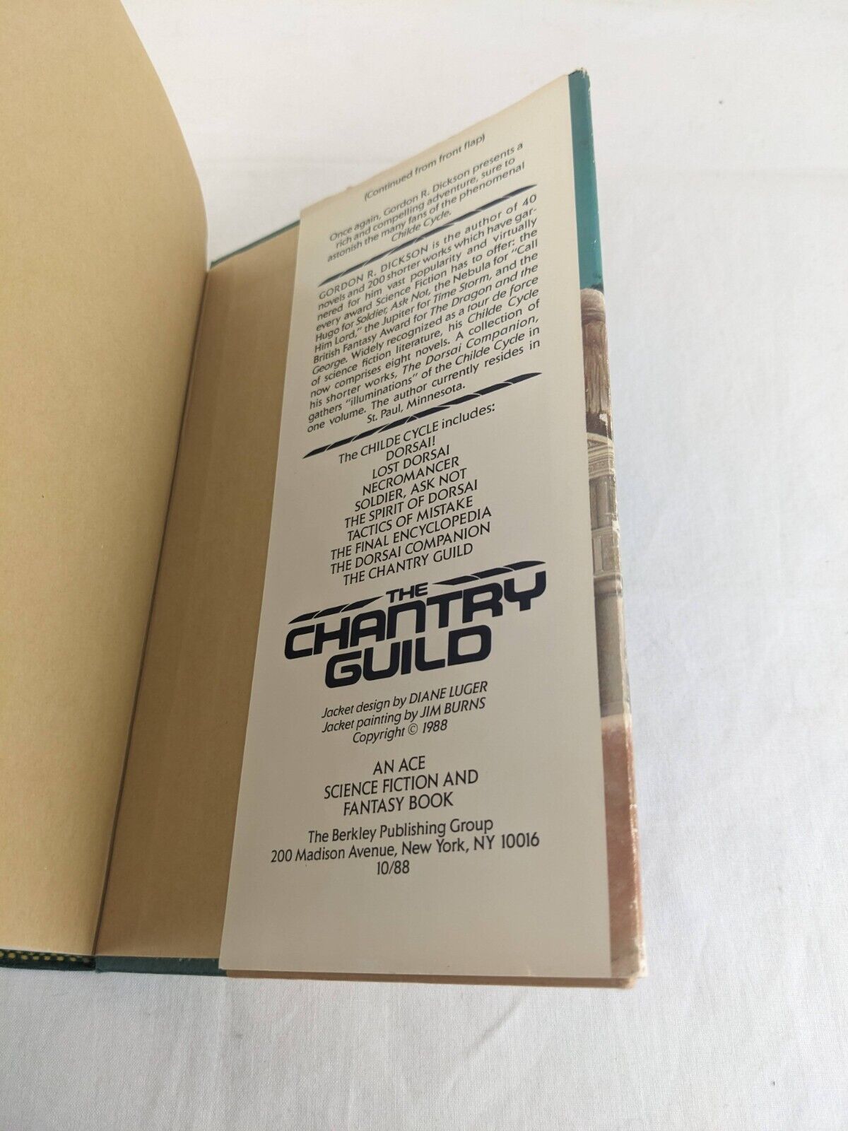 The Chantry Guild by Gordon R. Dickson First Edition 1988 Hardcover Childe Cycle