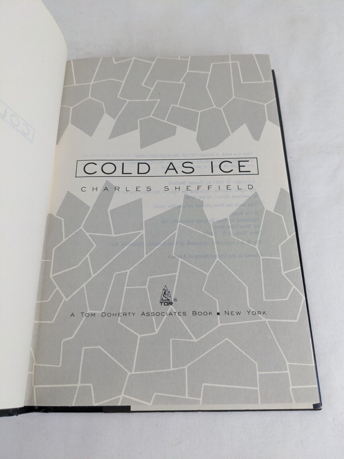 Cold as Ice by Charles Sheffield 1992 Hardcover