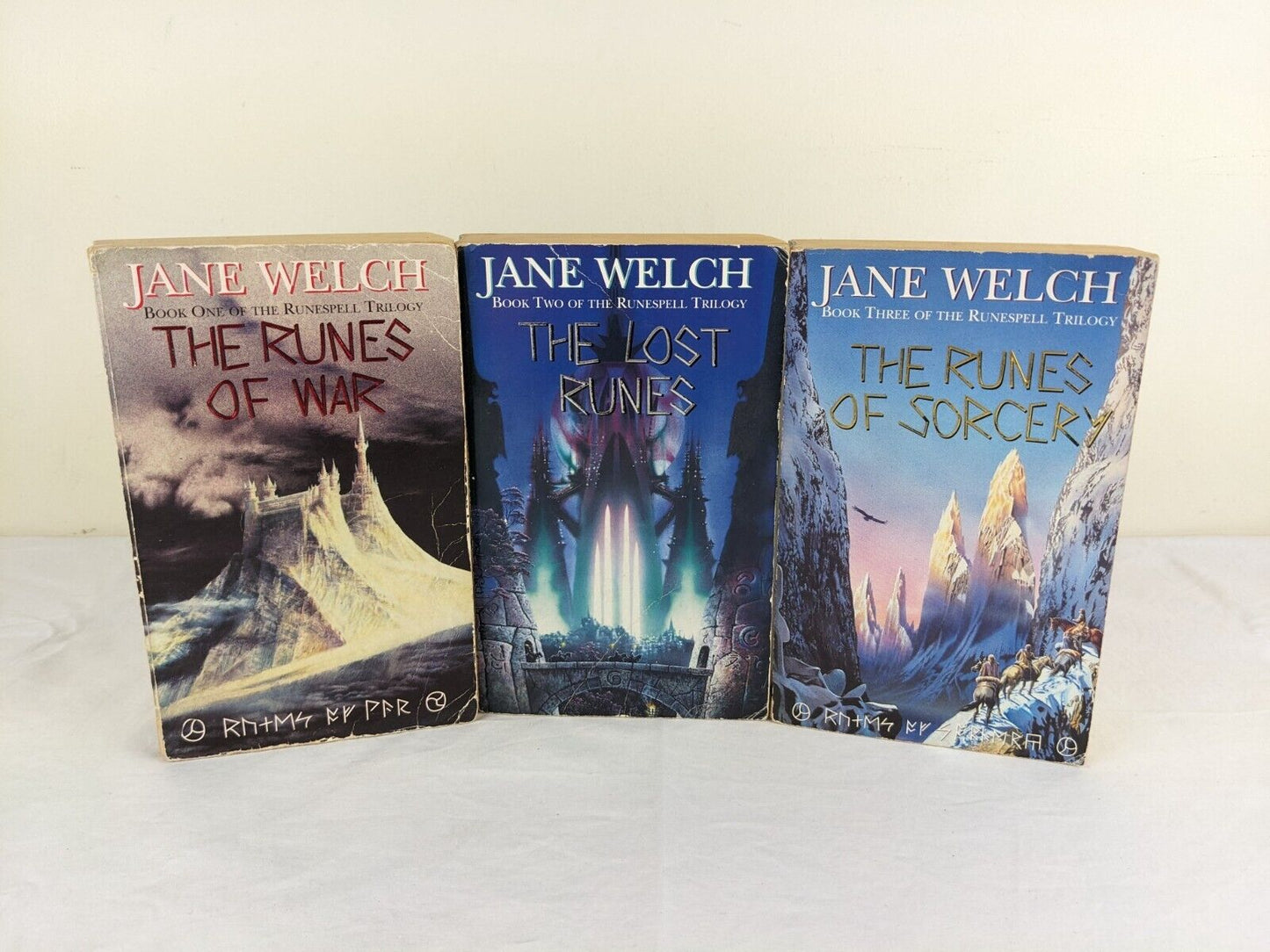 Runespell trilogy by Jane Welch 1995 The Runes of War, Lost & Sorcery