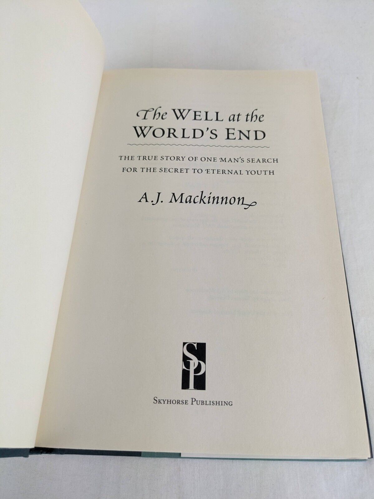 The well at the world's end by A.J. Mackinnon 2011 Hardcover