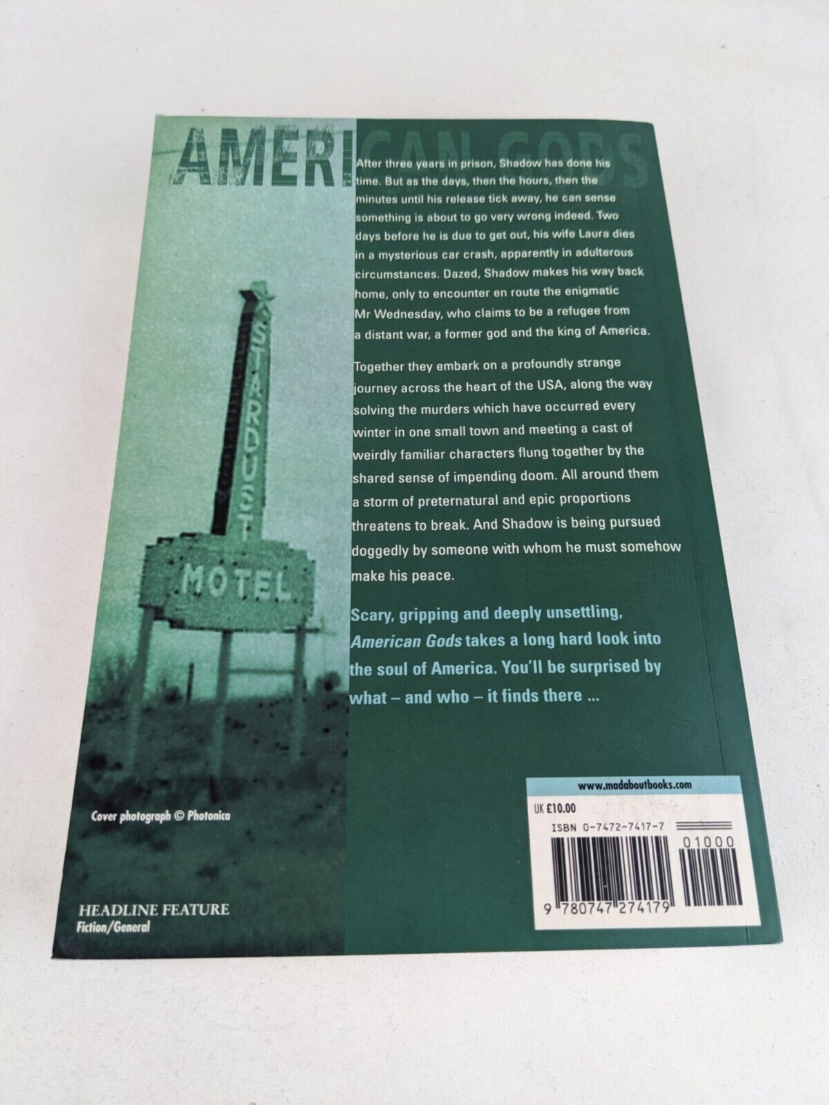 American Gods by Neil Gaiman 2001 Headline