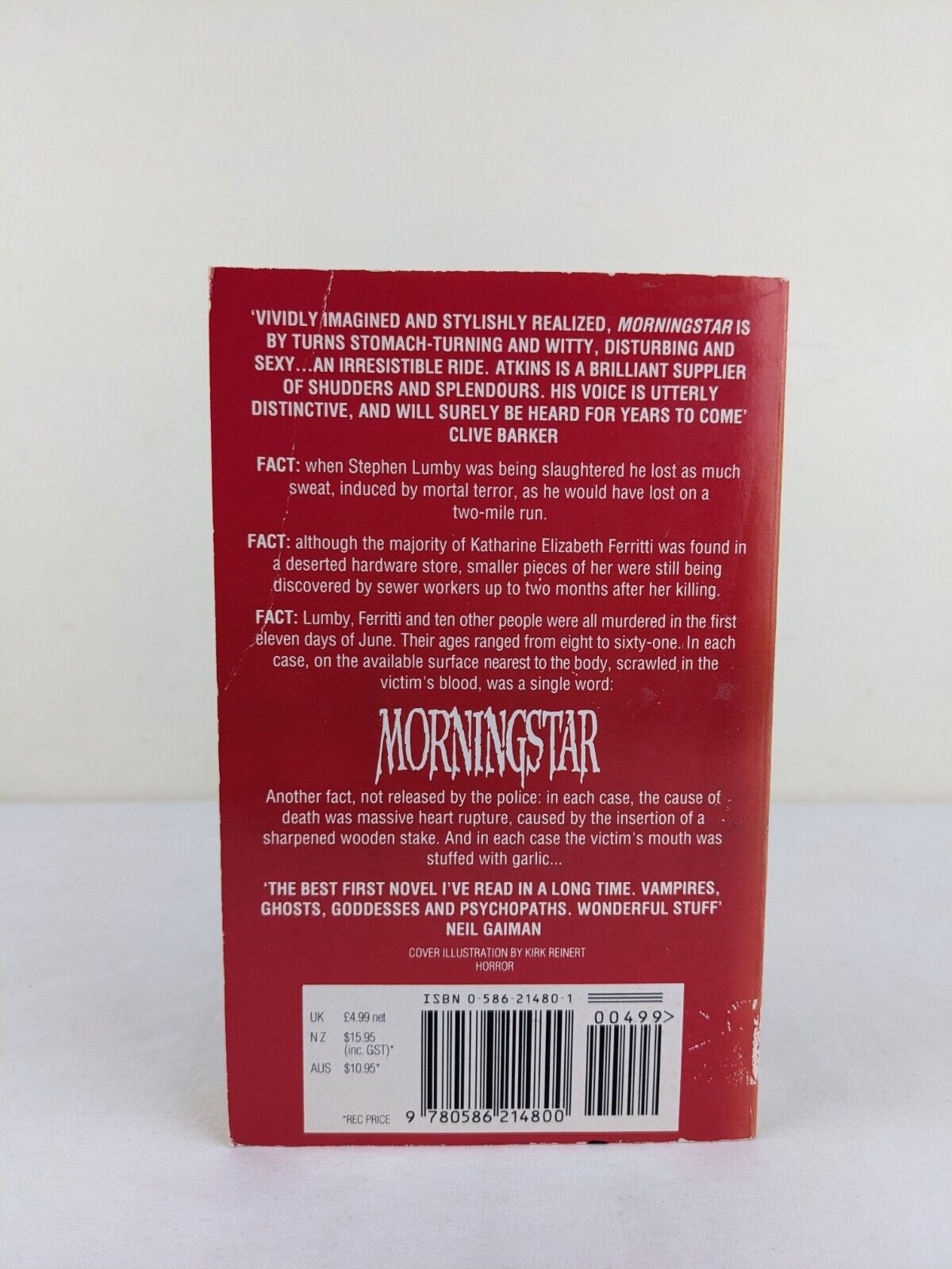 Morningstar by Peter Atkins 1992 Horror Vampires