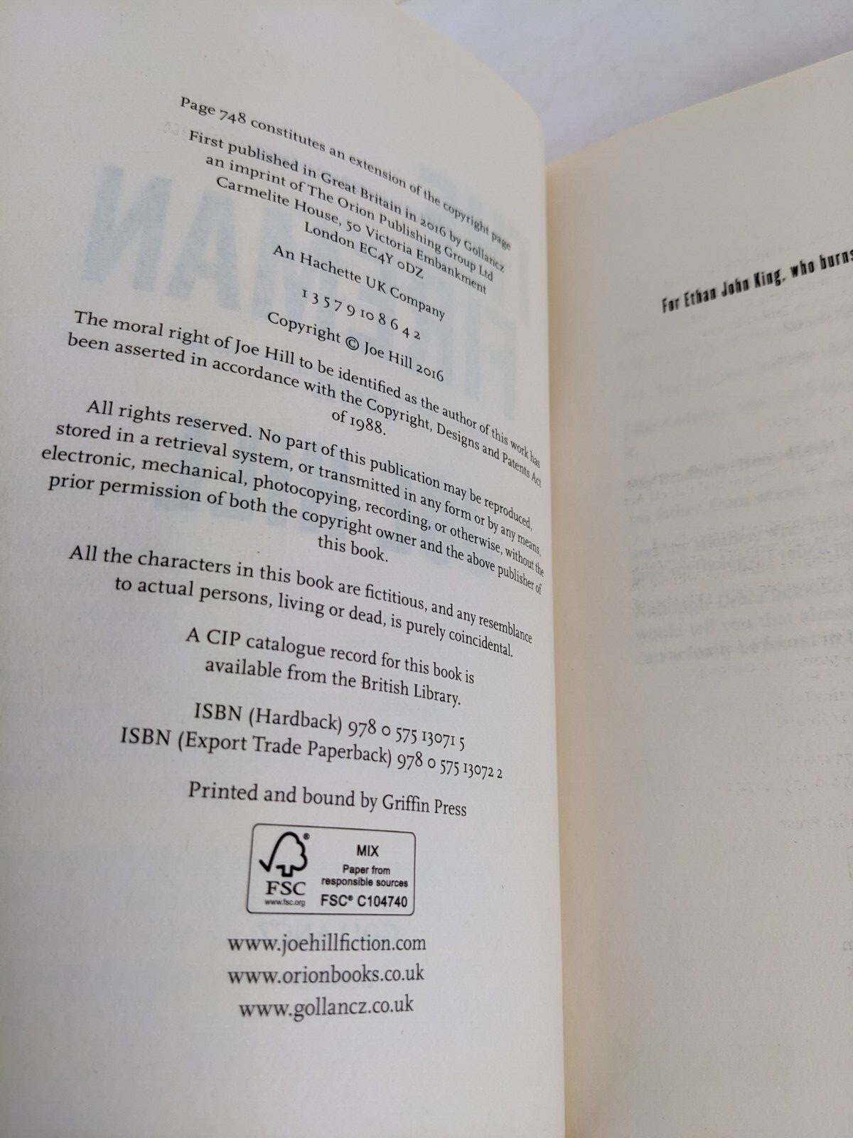 The Fireman by Joe Hill 2016